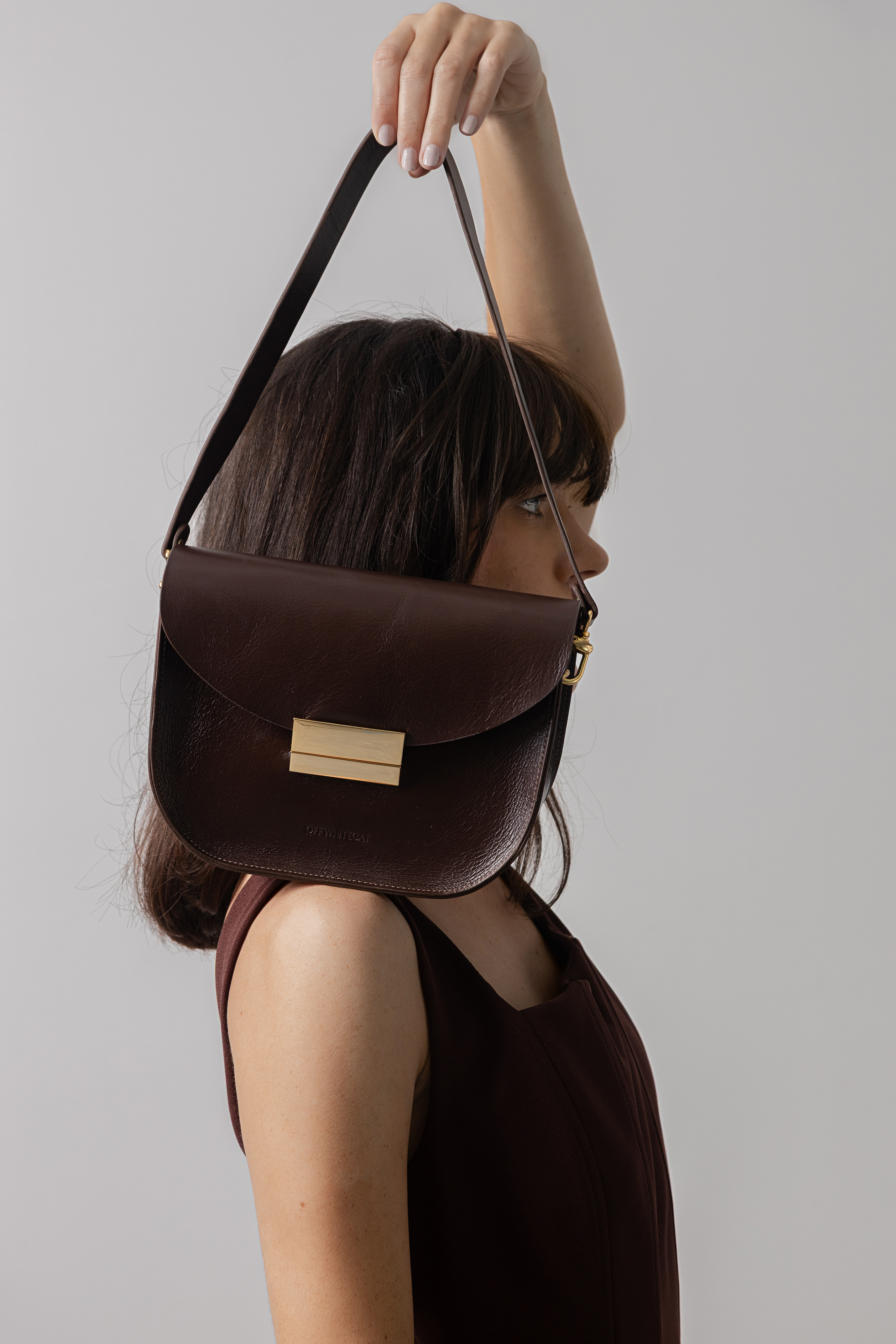 Bolsa 'Vic' Couro - Espresso