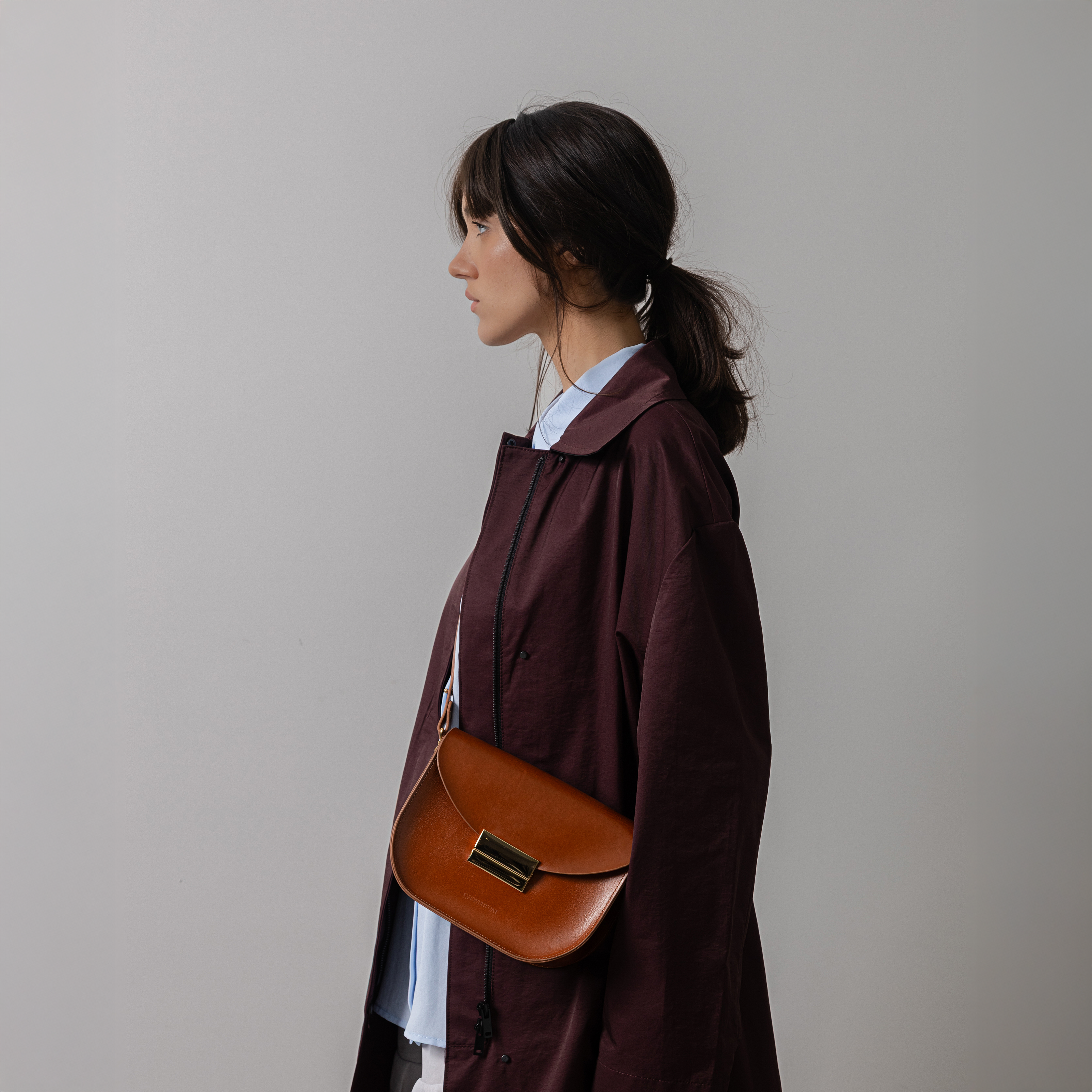 Bolsa 'Vic' Couro - Rust