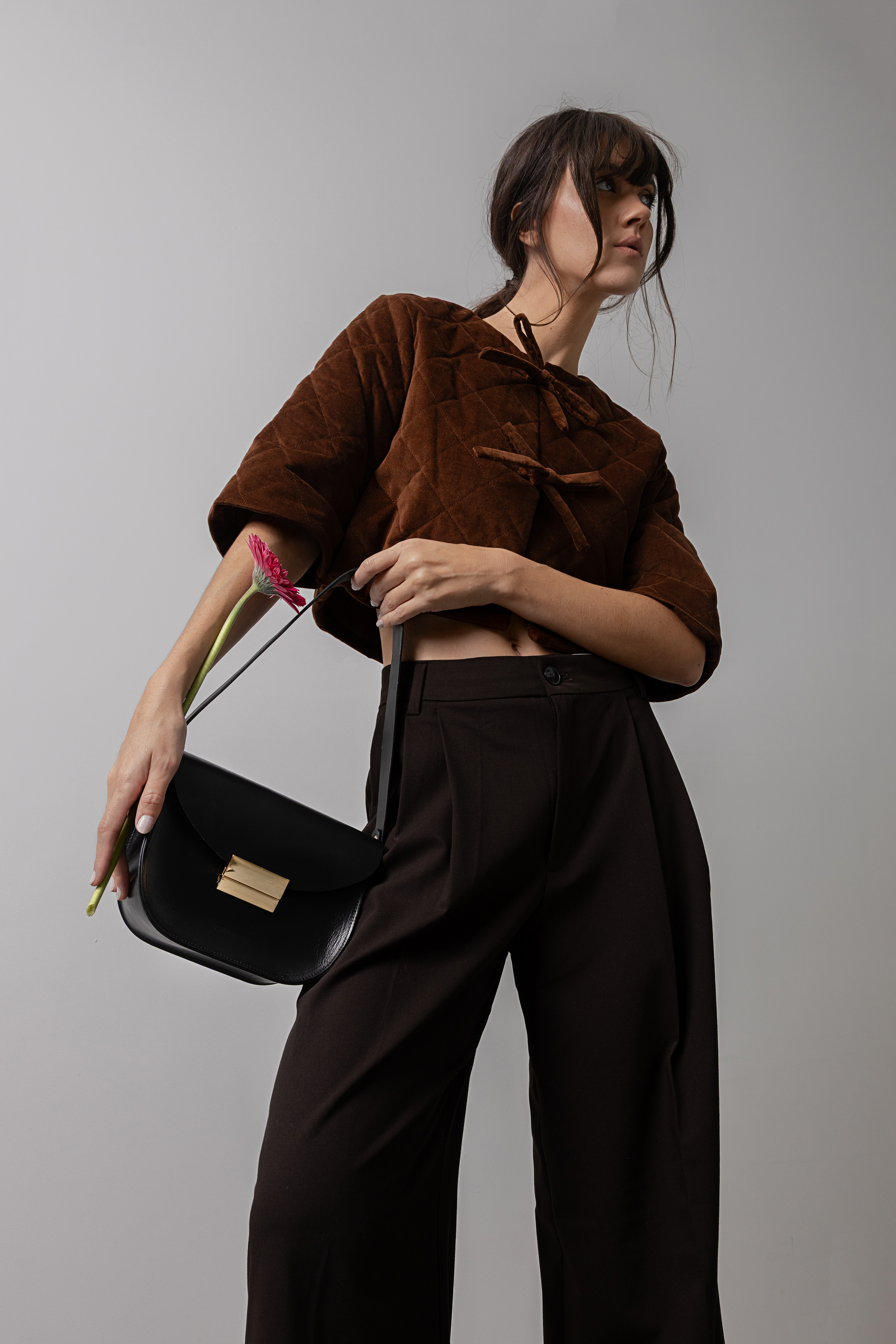 Bolsa 'Vic' Couro - Black