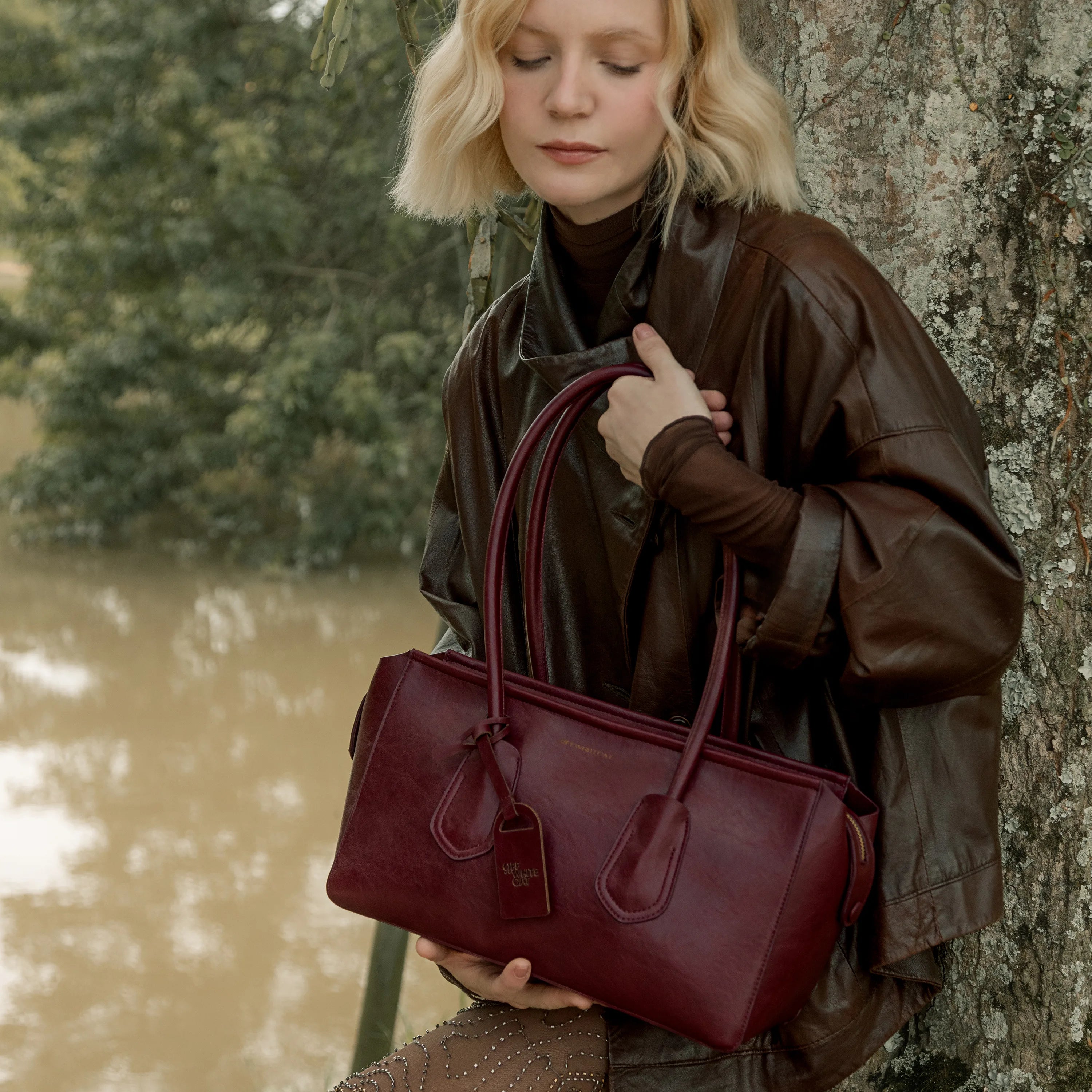 Bolsa 'Kim' Bordeaux