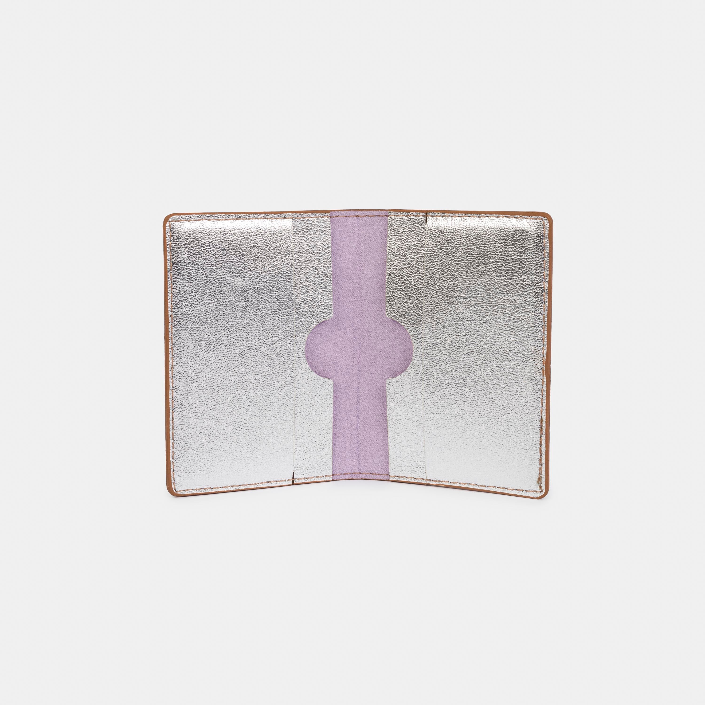 Carteira 'Microraptor' Silver-Off White Cat-