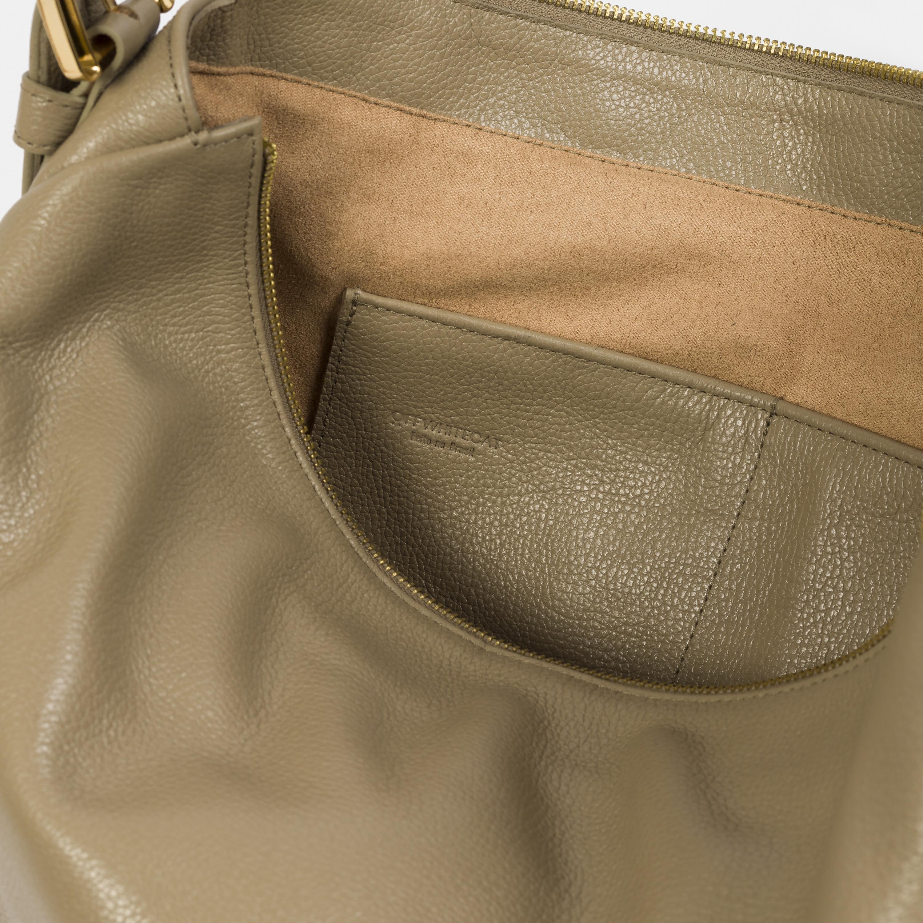 Bolsa 'Zoe' Couro - Oliva