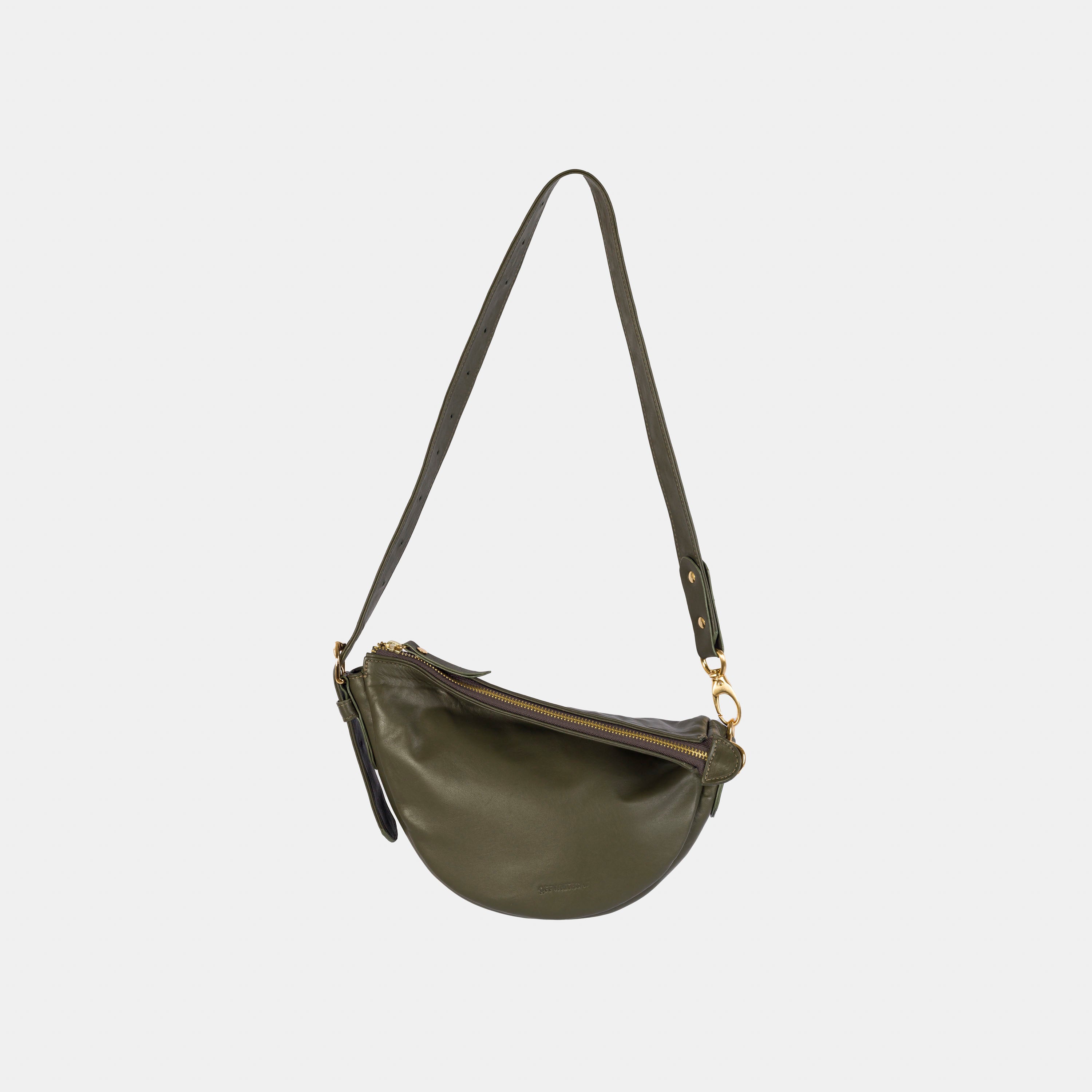 Bolsa 'Mini Zoe' Couro - Army