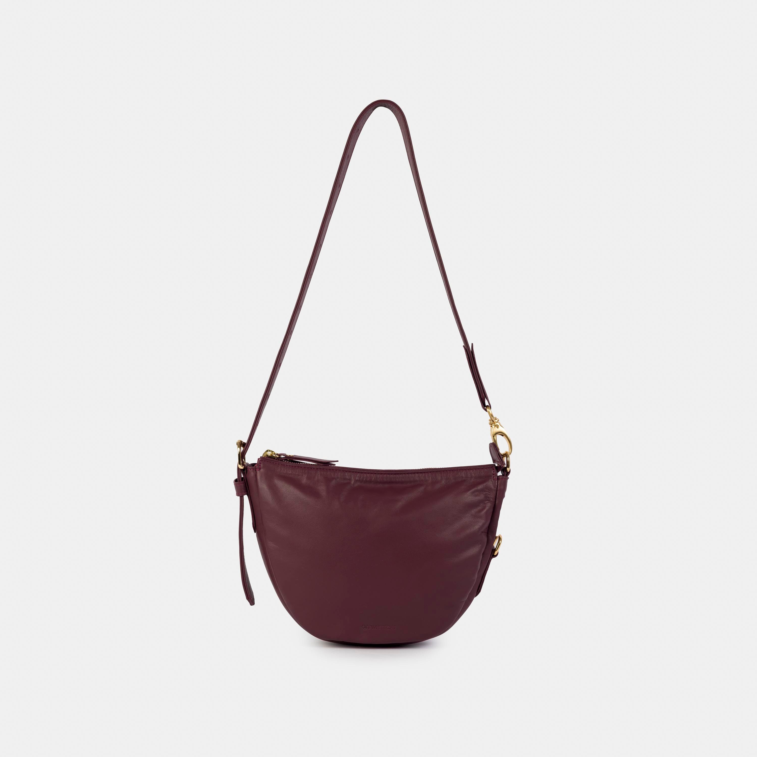 Bolsa 'Mini Zoe' Couro - Bordeaux