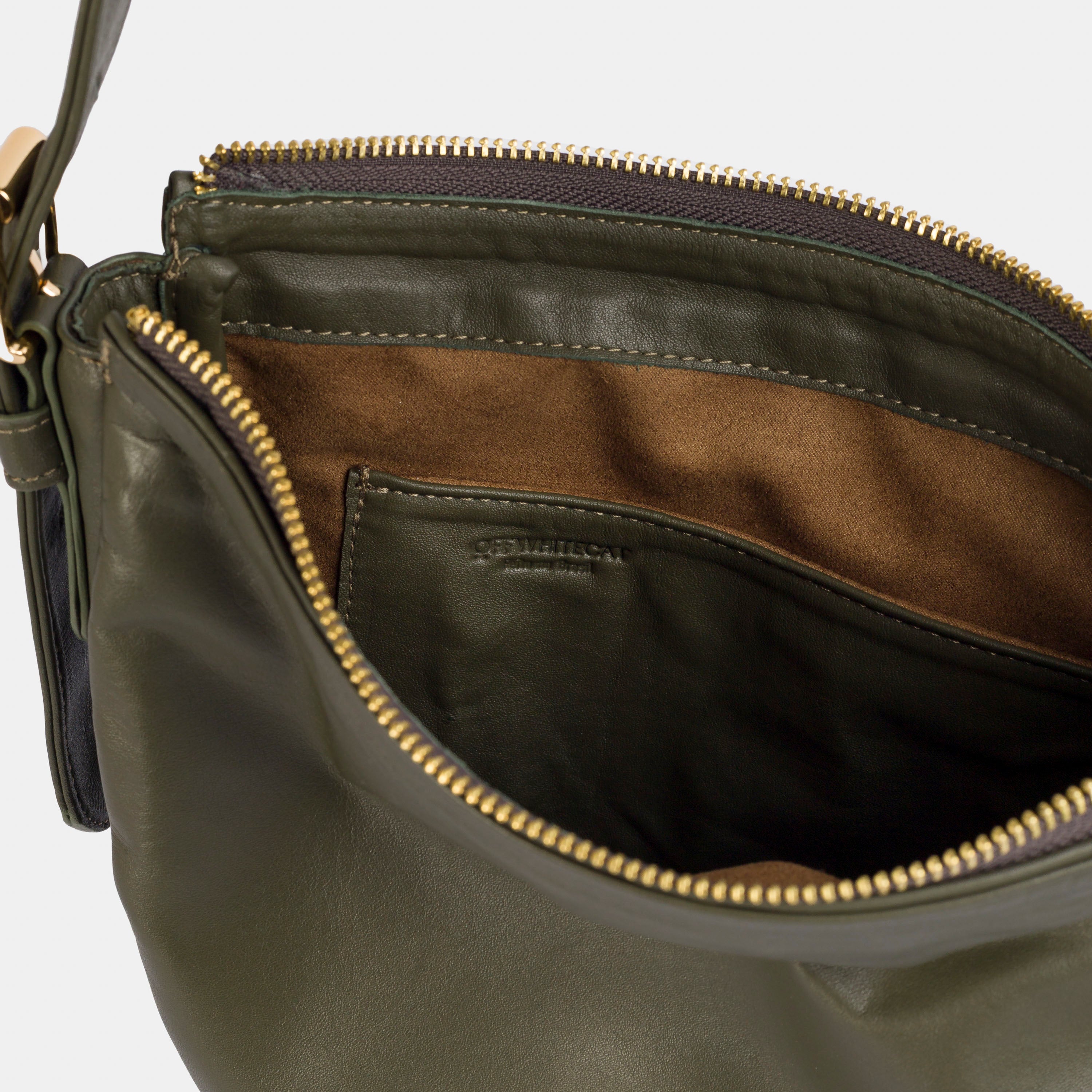 Bolsa 'Mini Zoe' Couro - Army