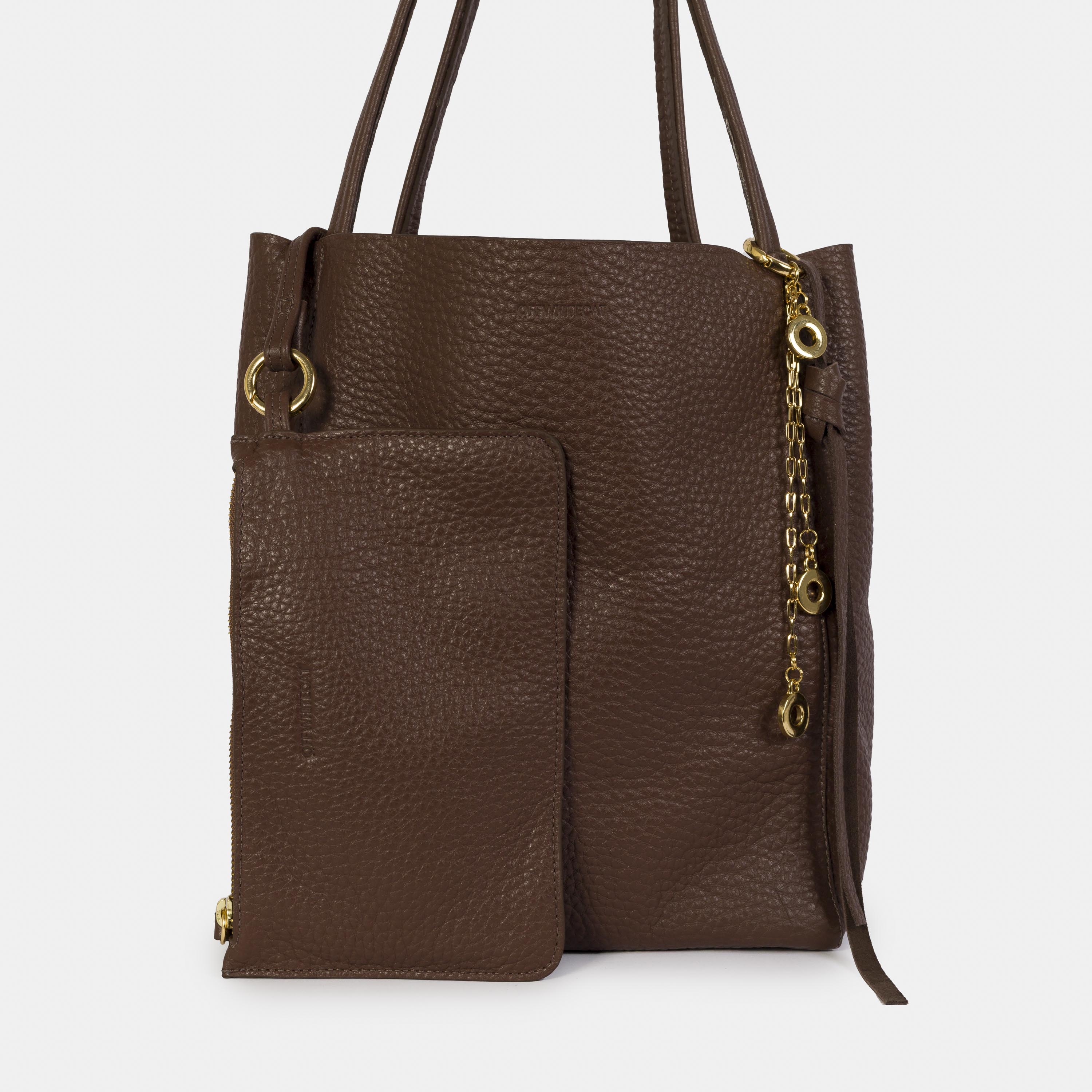 Bolsa 'Meg' Couro - Brandy