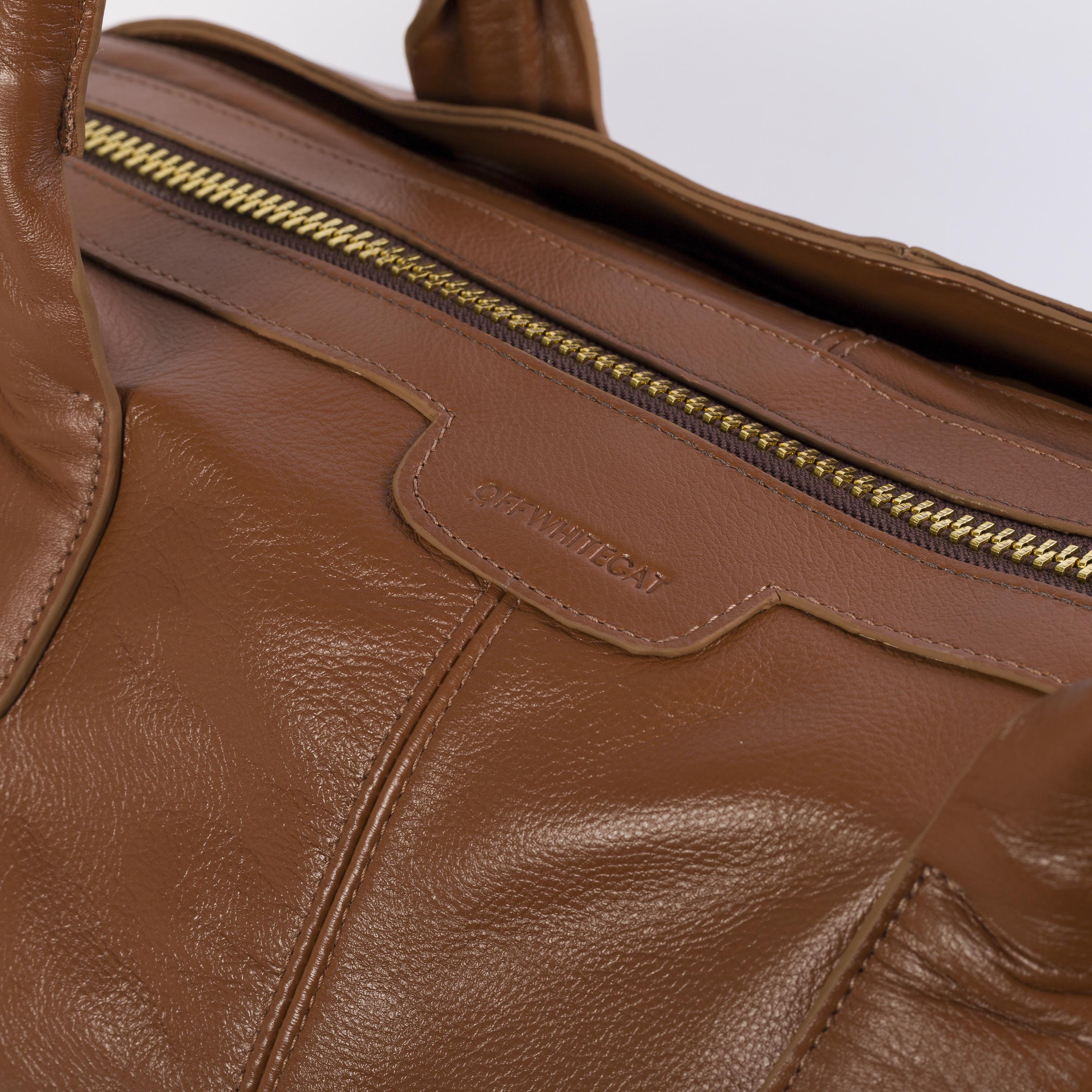 Bolsa 'Oslo' Couro Camel