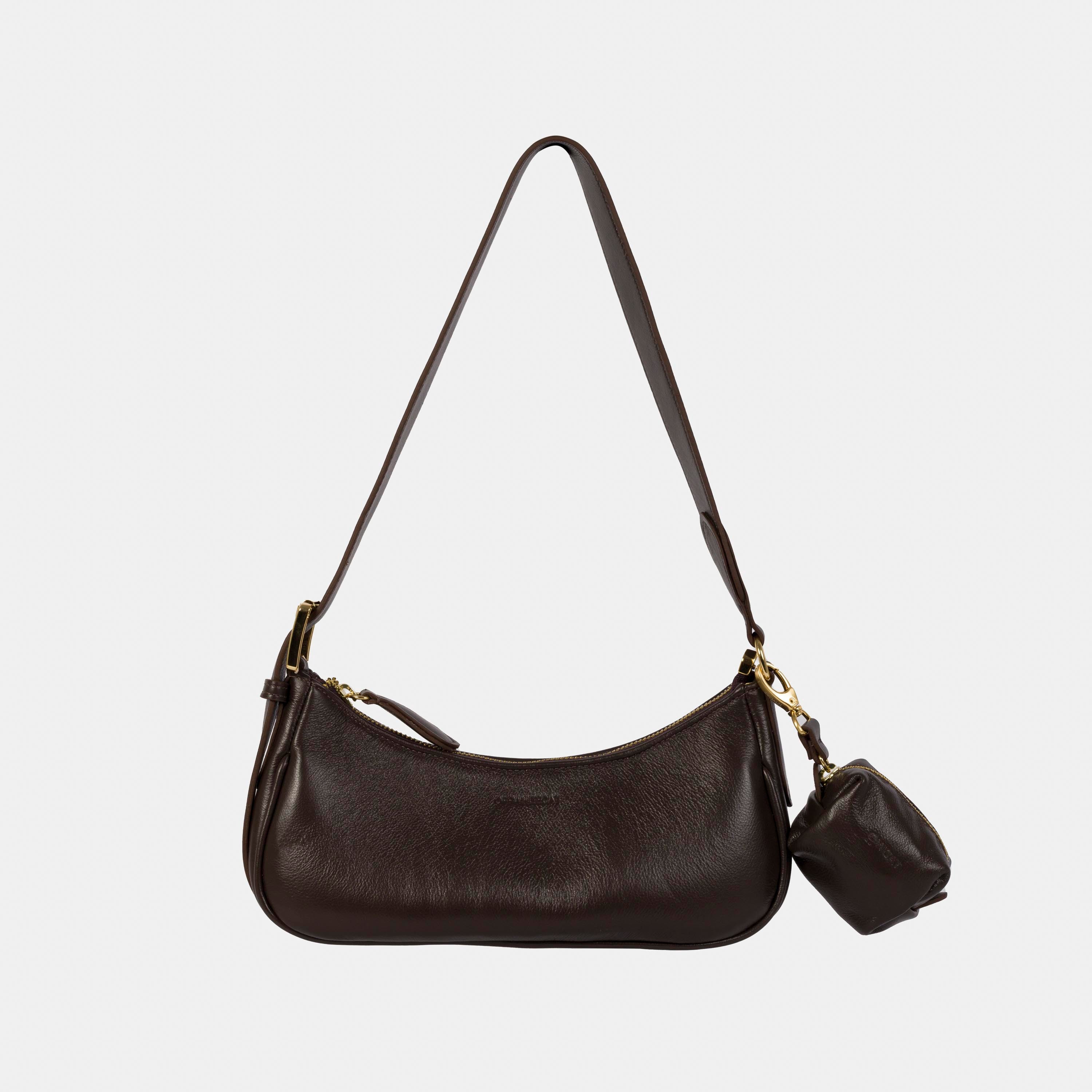 Bolsa 'Noir' Couro Espresso