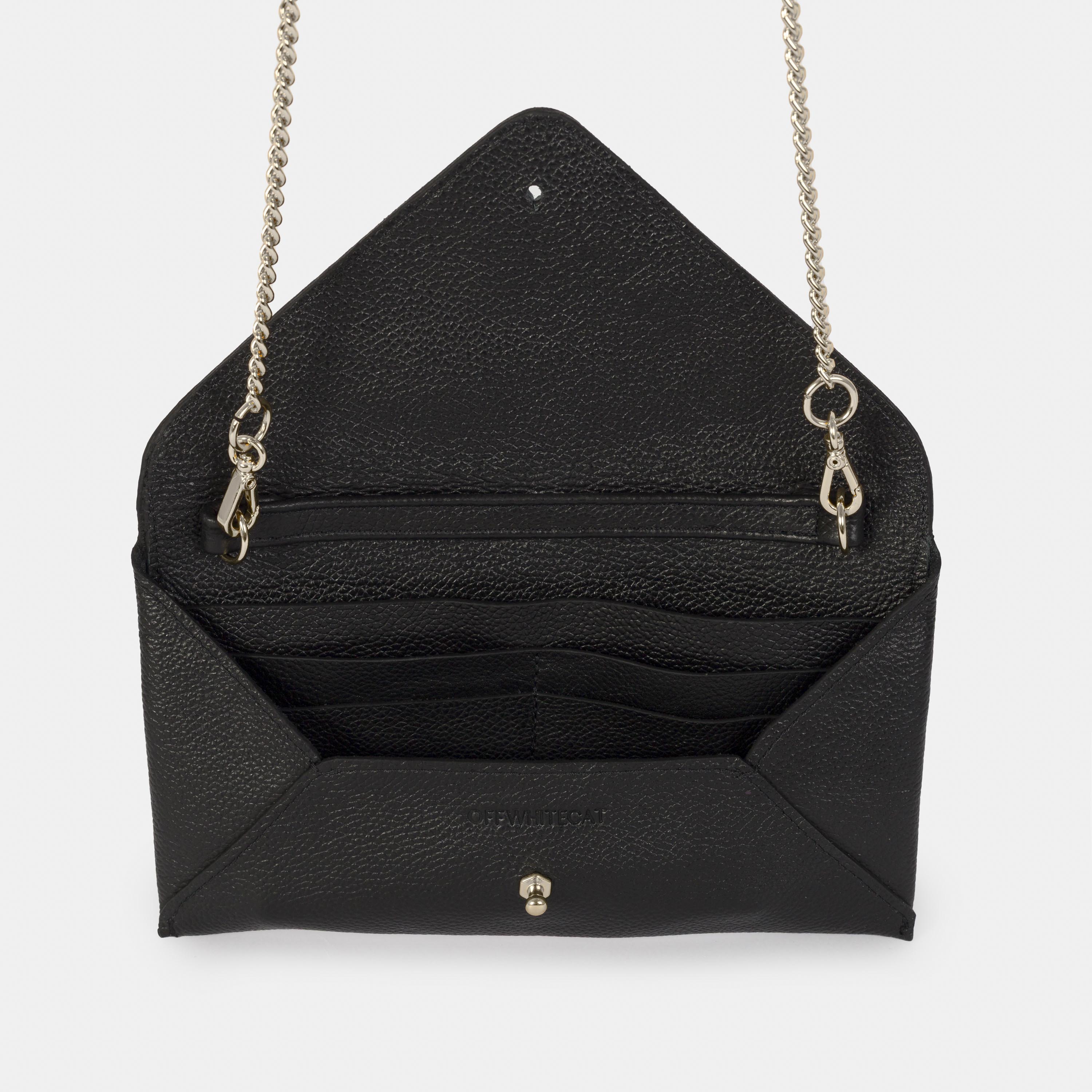 Bolsa 'Missi' Couro - Black/Prata