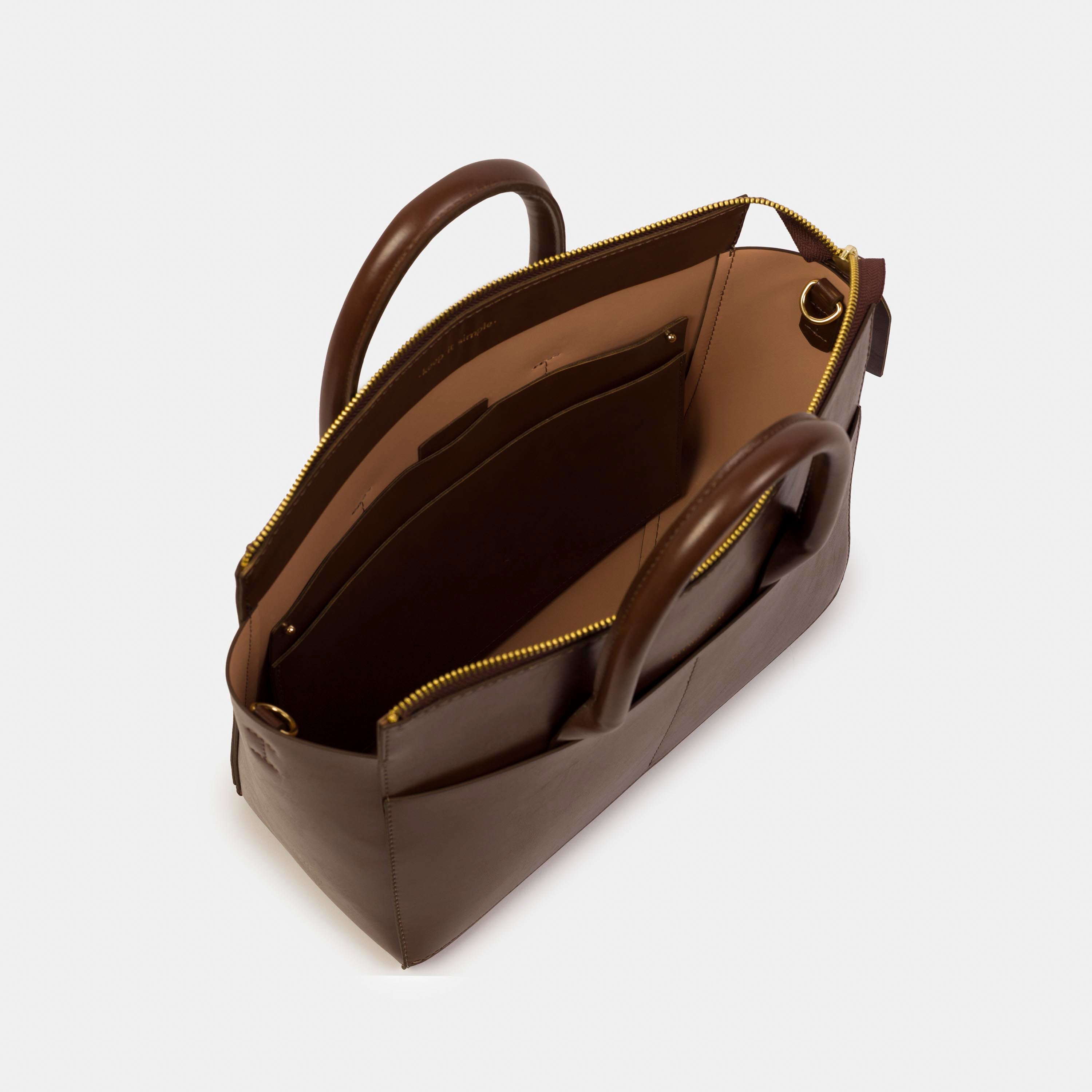 Bolsa 'Mini Juno' Brandy