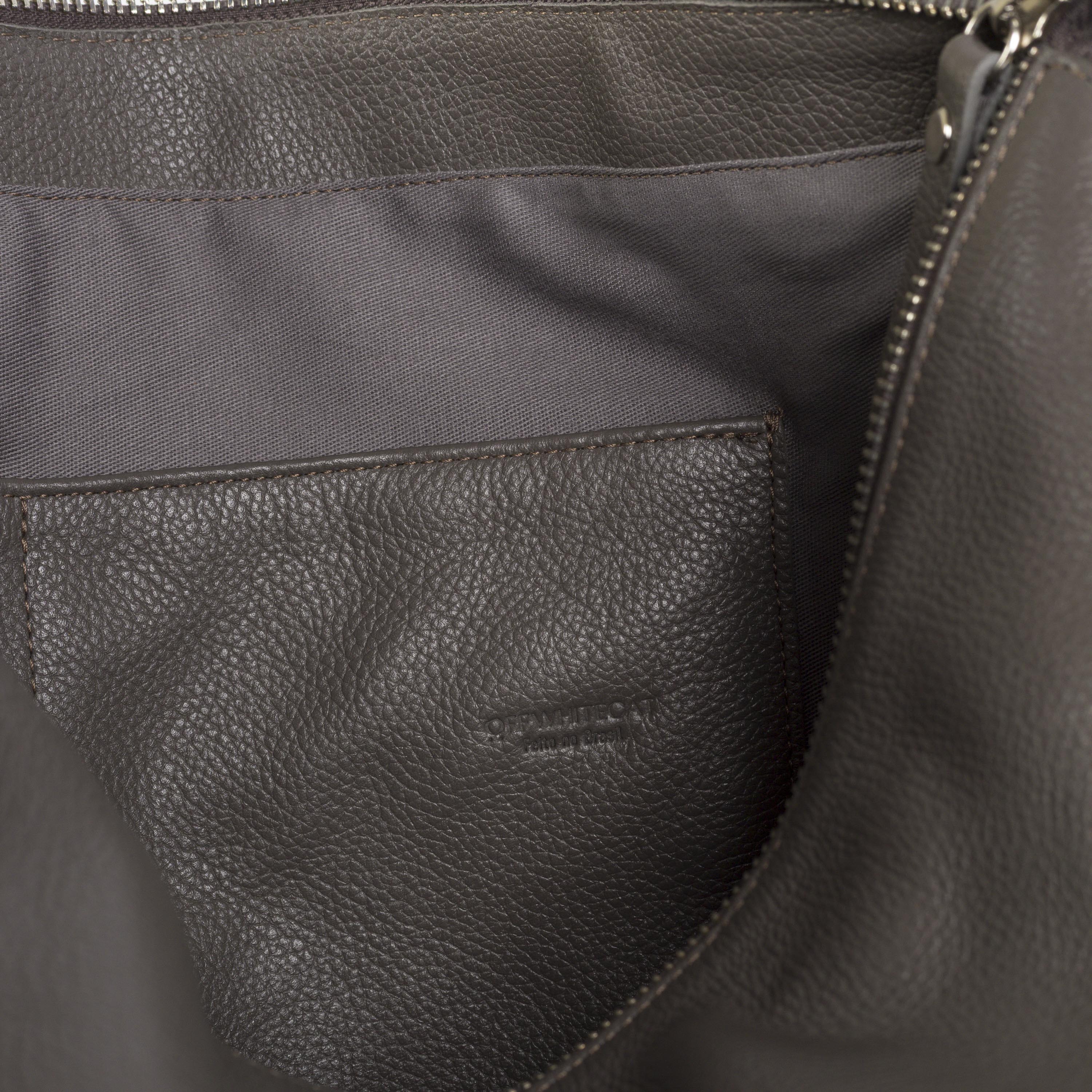 Bolsa 'Zoe' Couro - Grey