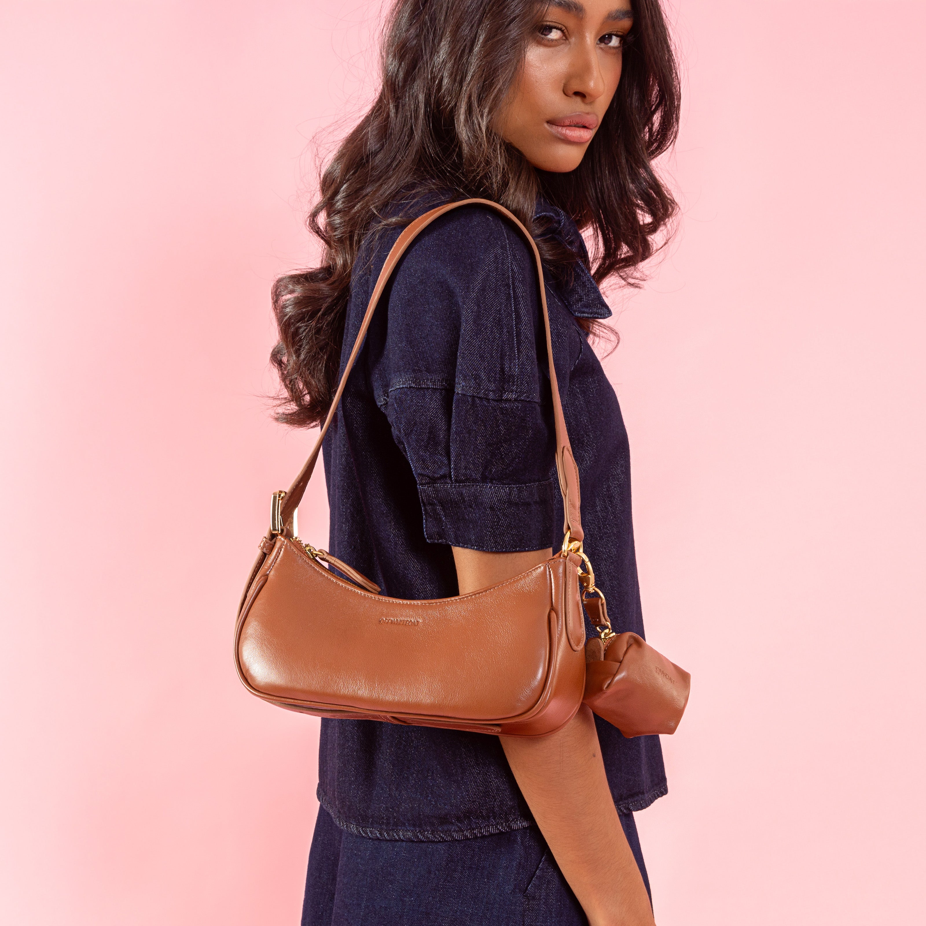 Bolsa 'Noir' Couro Camel