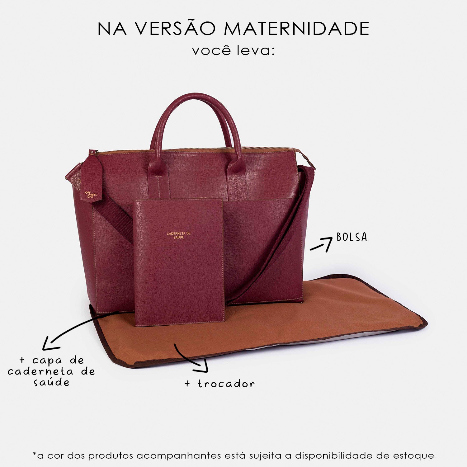 Bolsa 'Juno' Bordeaux
