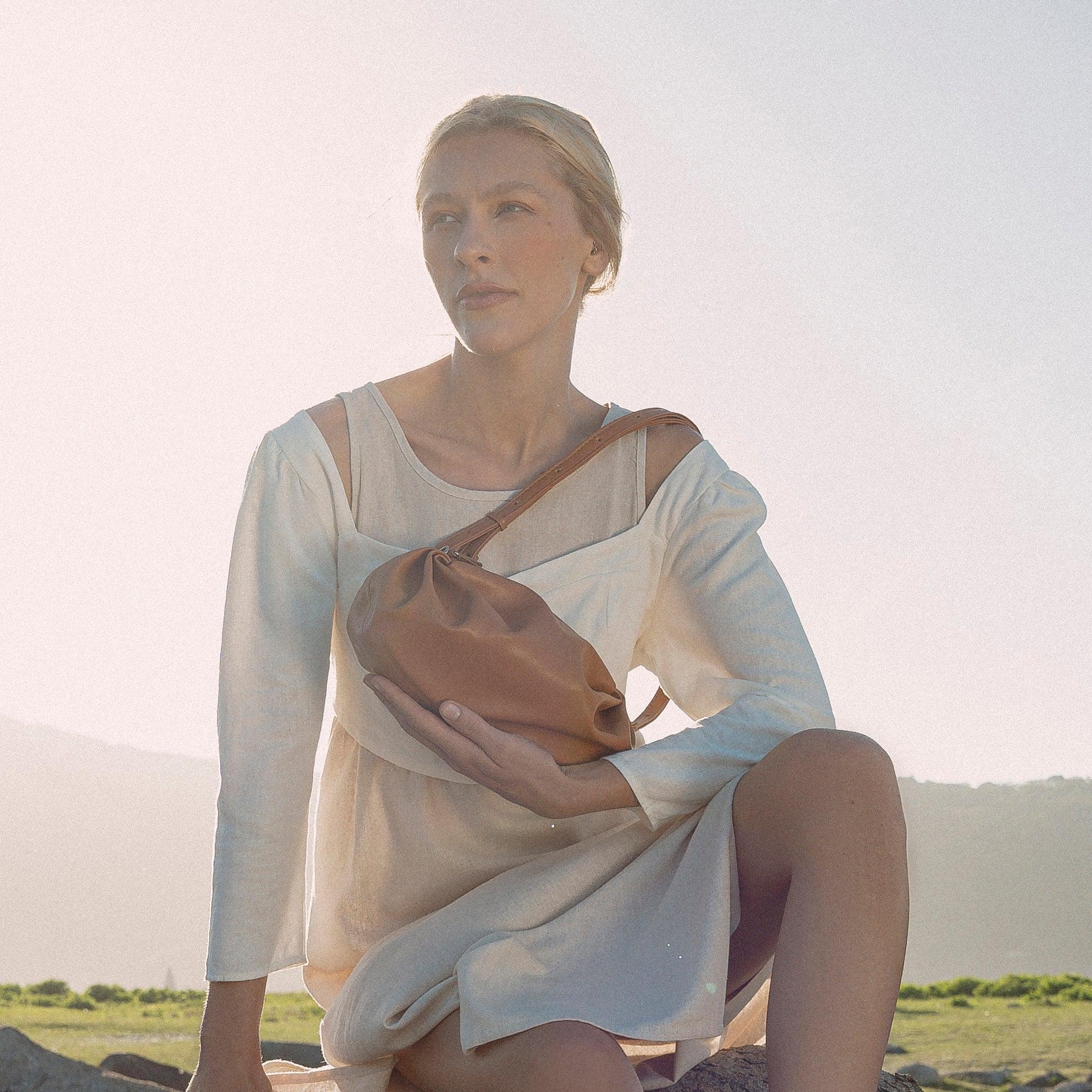 Bolsa 'Elle' Camel-Off White Cat-