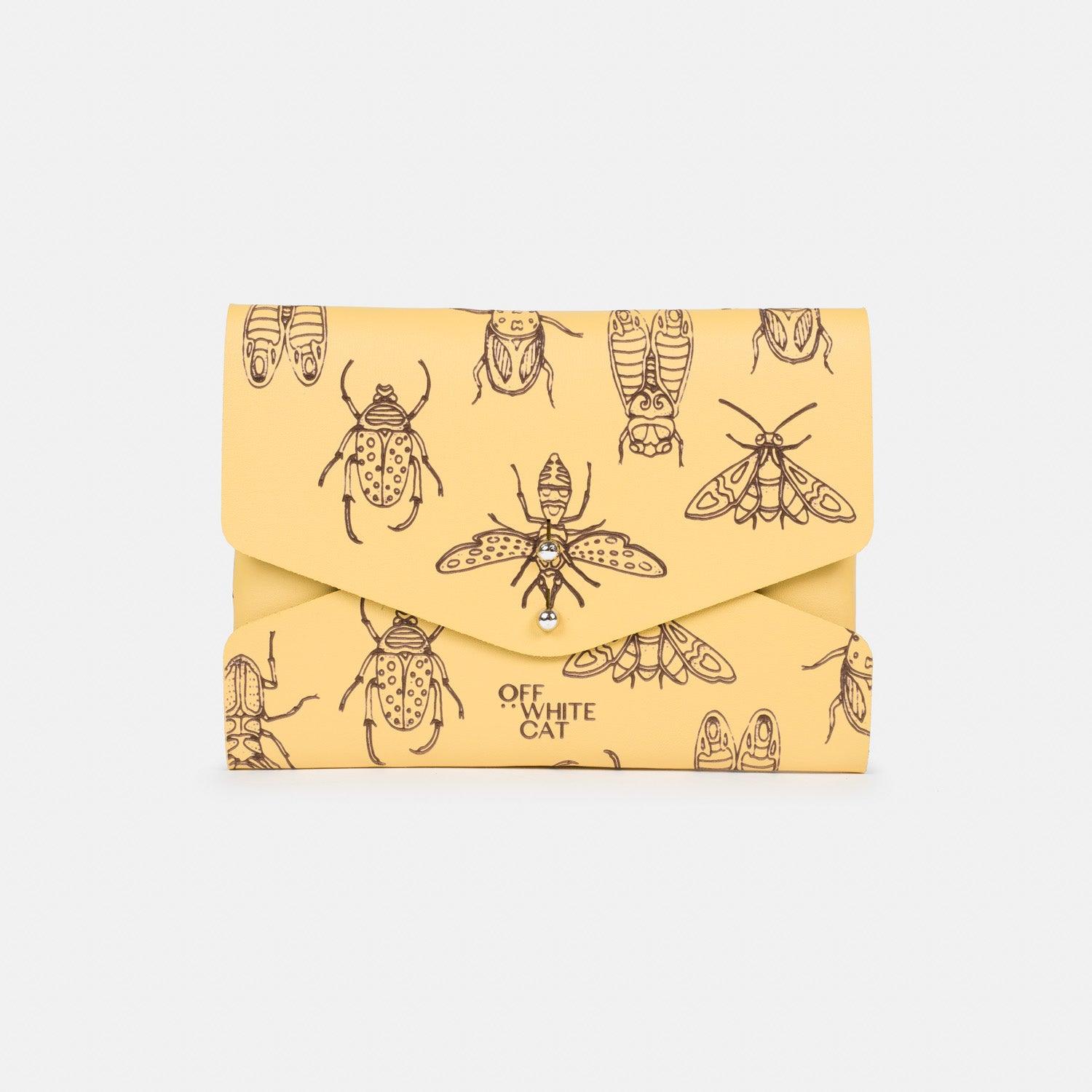 Carteira 'Lola' Vanilla - Off White Cat