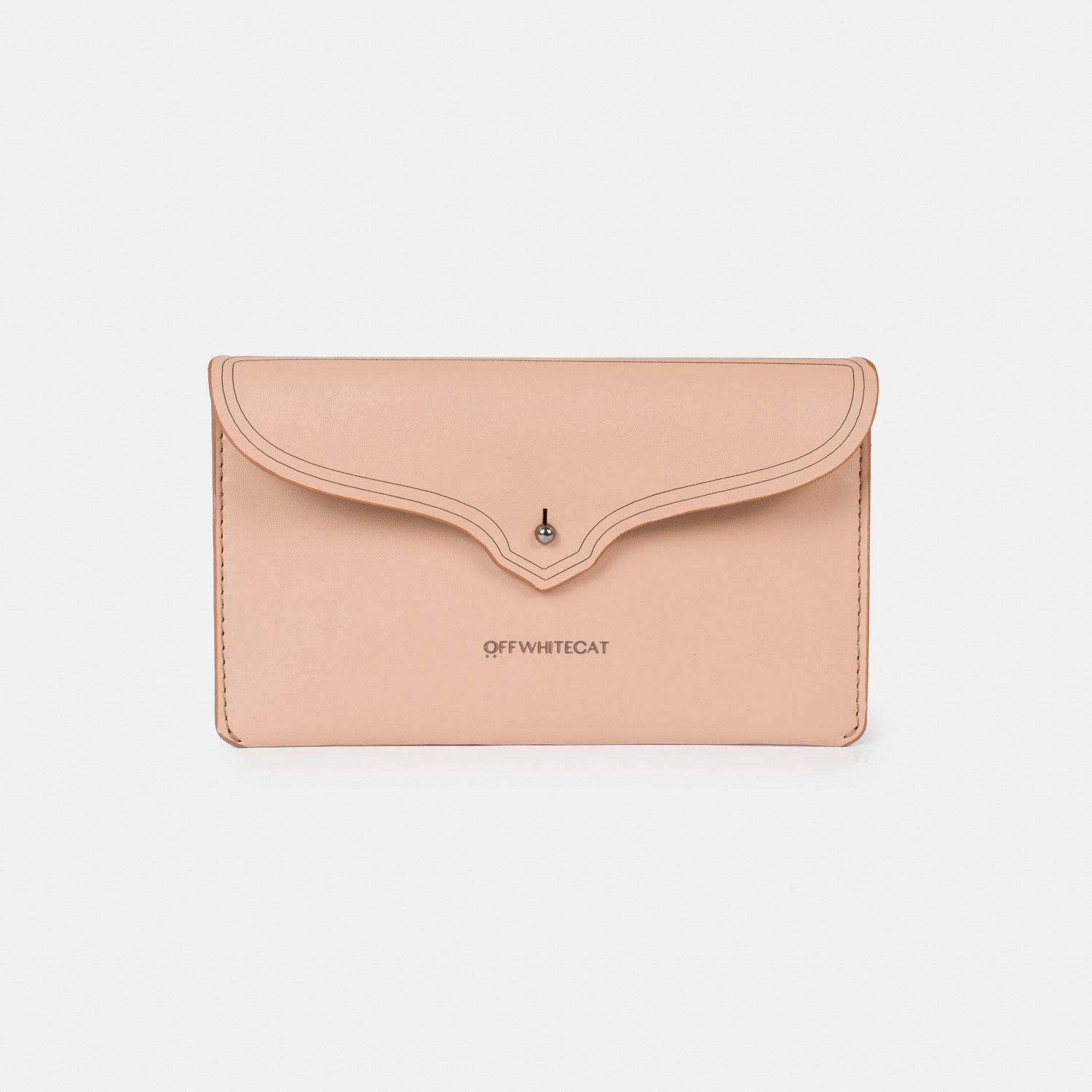 Carteira 'Nina' Blush-Off White Cat-