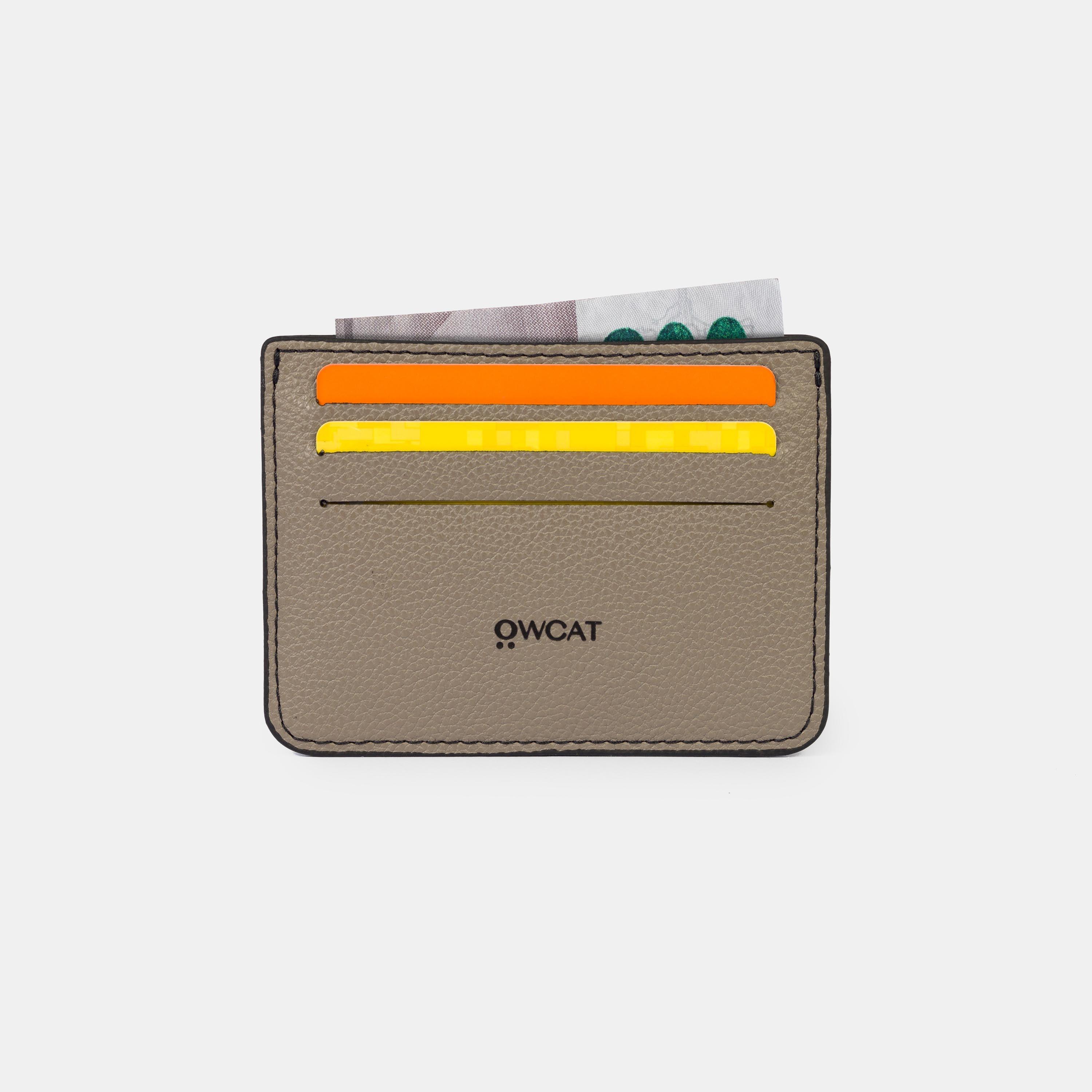 Carteira 'Vegavis' Grey-Off White Cat-