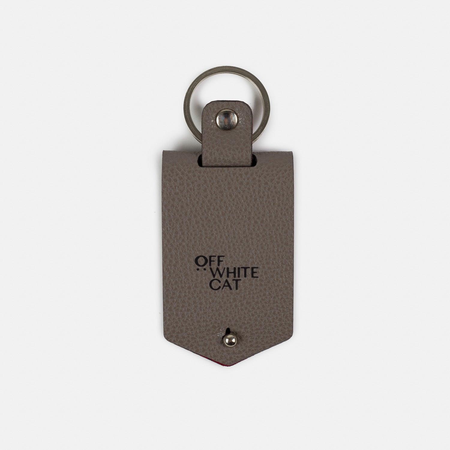 Chaveiro 'Foto' Grey-Off White Cat-