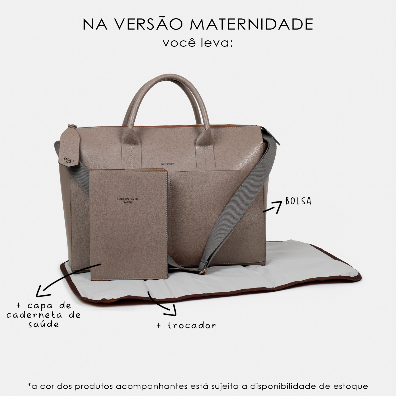 Bolsa 'Juno' Grey-Off White Cat-Bolsa