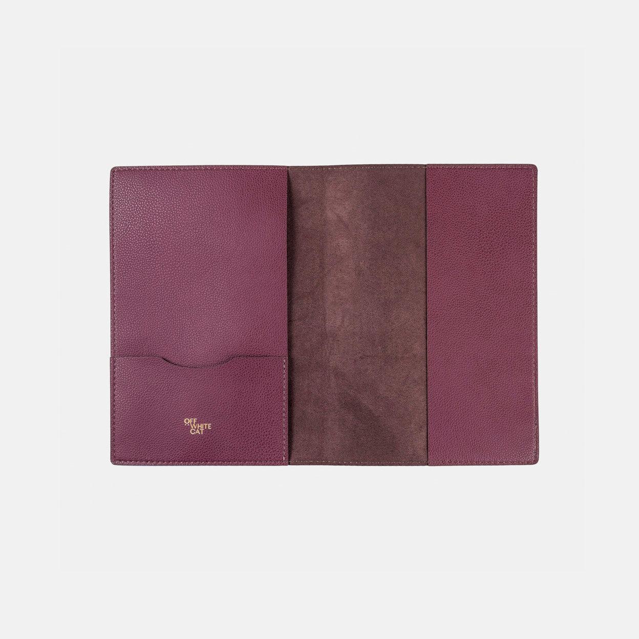 Capa Caderneta de Saúde 'Juno' Bordeaux-Off White Cat-