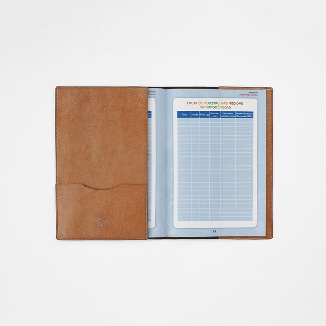 Capa Caderneta de Saúde 'Juno' Natural-Off White Cat-