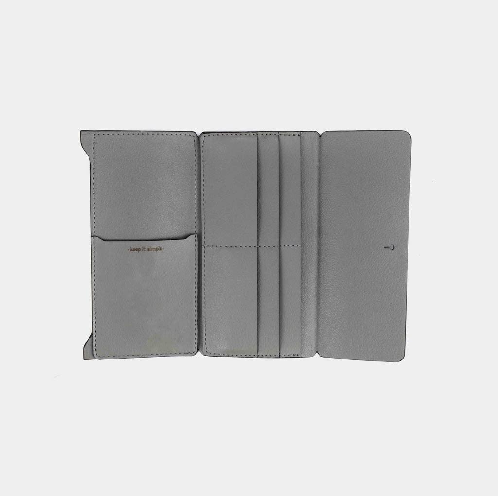 Carteira 'Frida' Natural-Off White Cat-