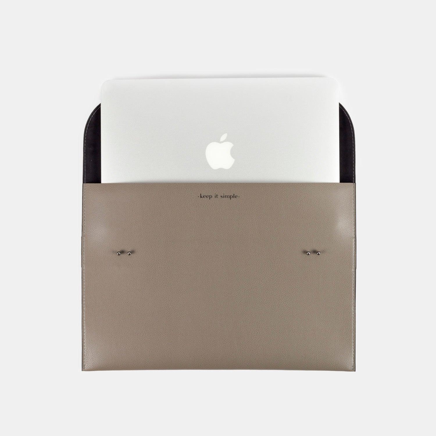 Case Laptop 'Milo' All Grey-Off White Cat-