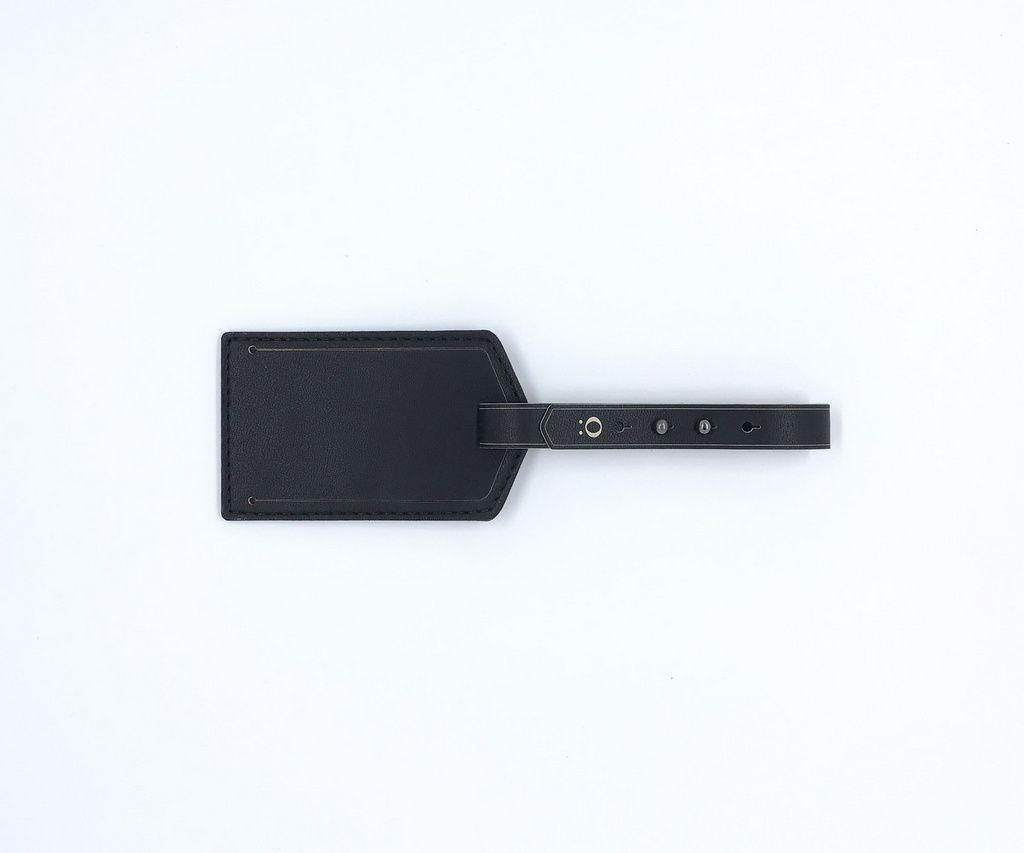 Tag de Mala 'Félix' Black-Off White Cat-