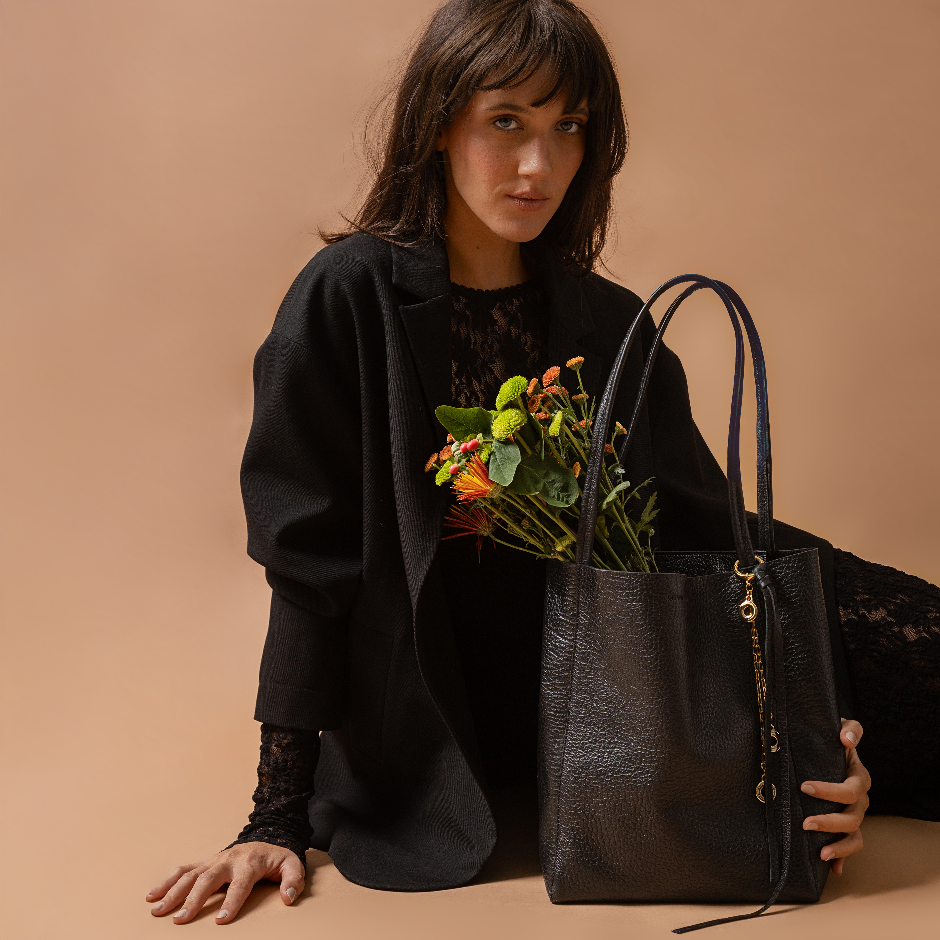 Bolsa 'Meg' Couro - Black