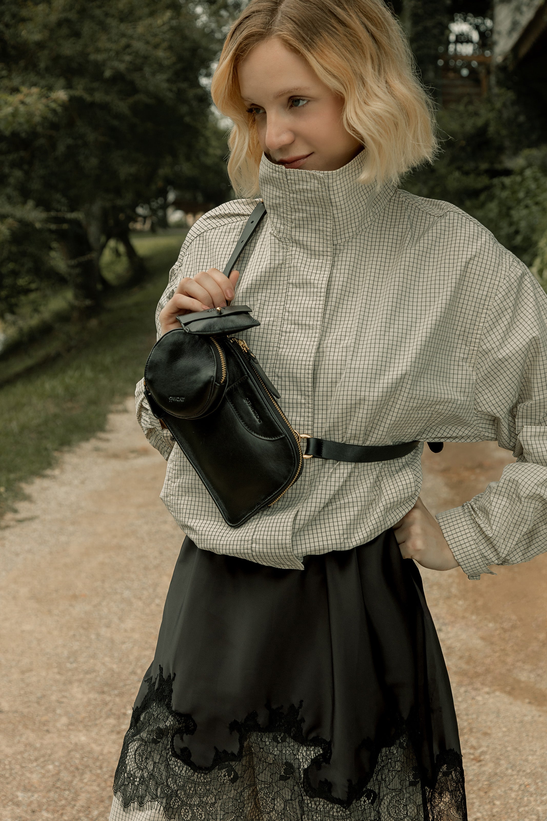 Bolsa 'Ayla' Couro Black