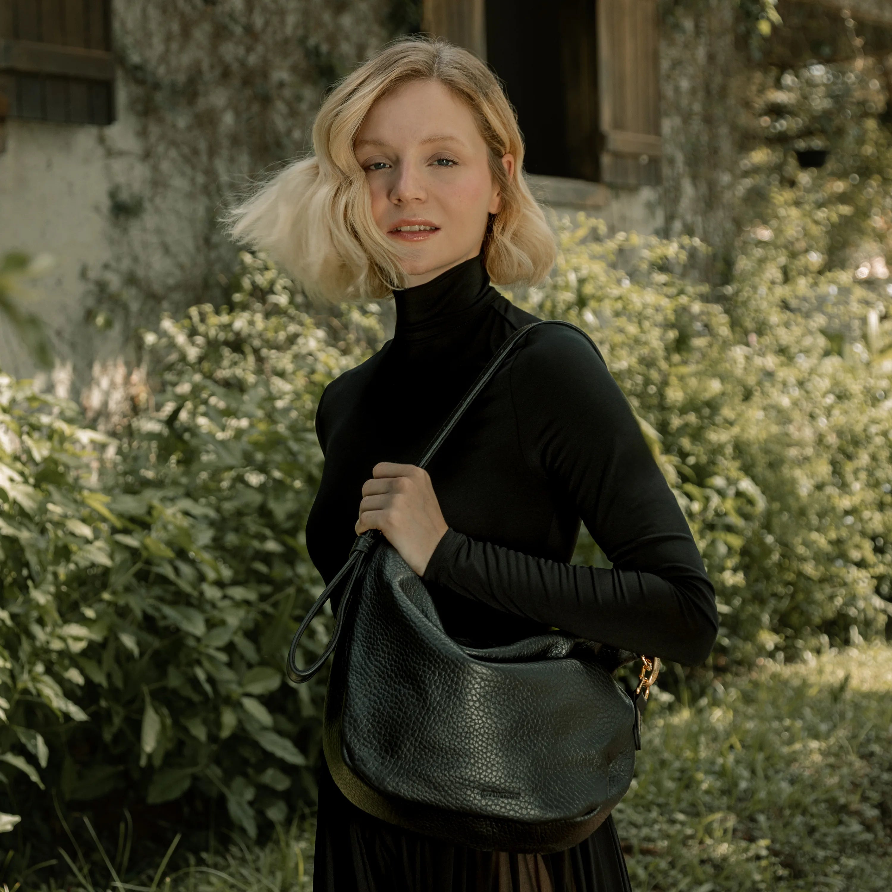Bolsa 'Zoe' Couro - Black