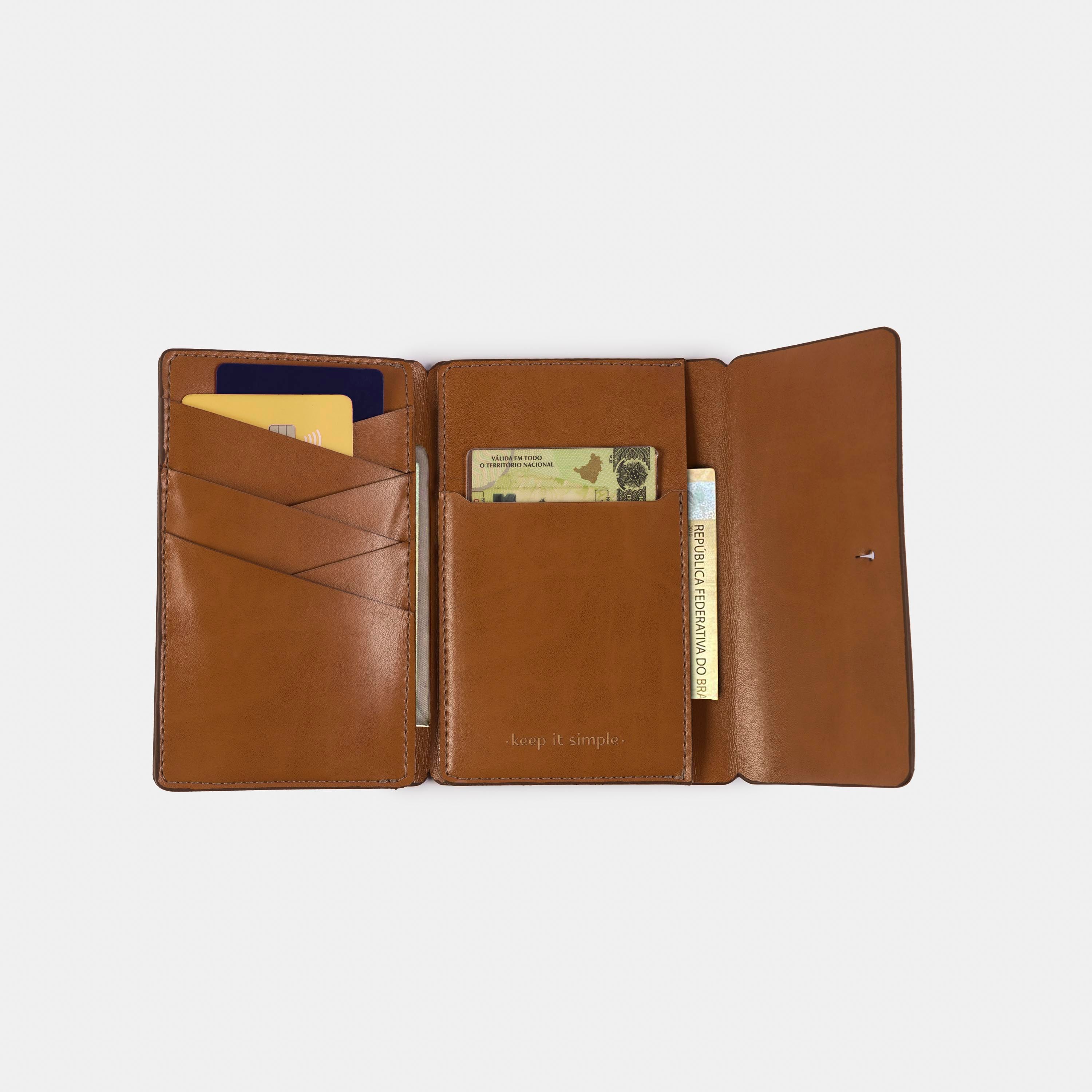 Carteira 'Cassi' Natural-Off White Cat-