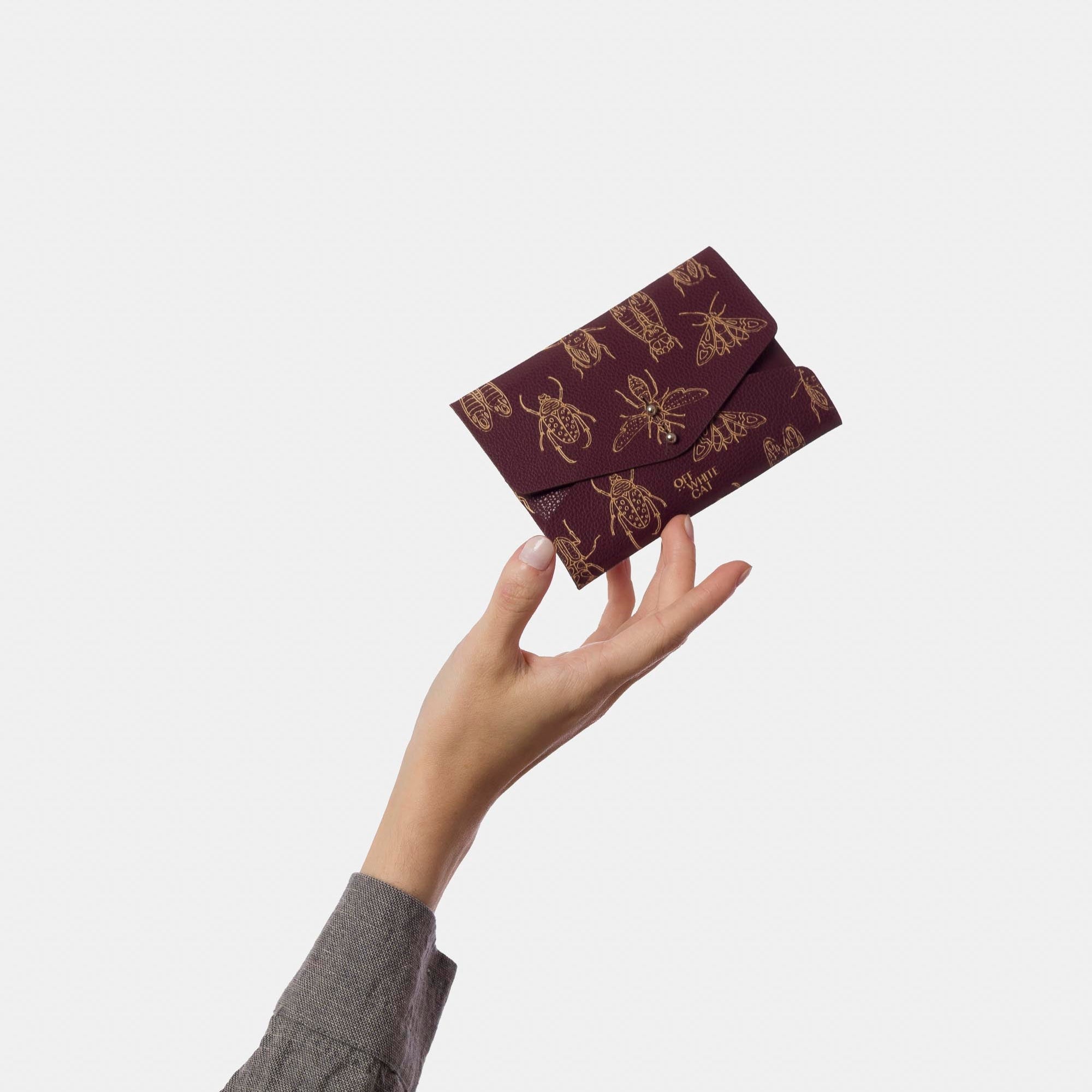 Carteira 'Lola' Bordeaux