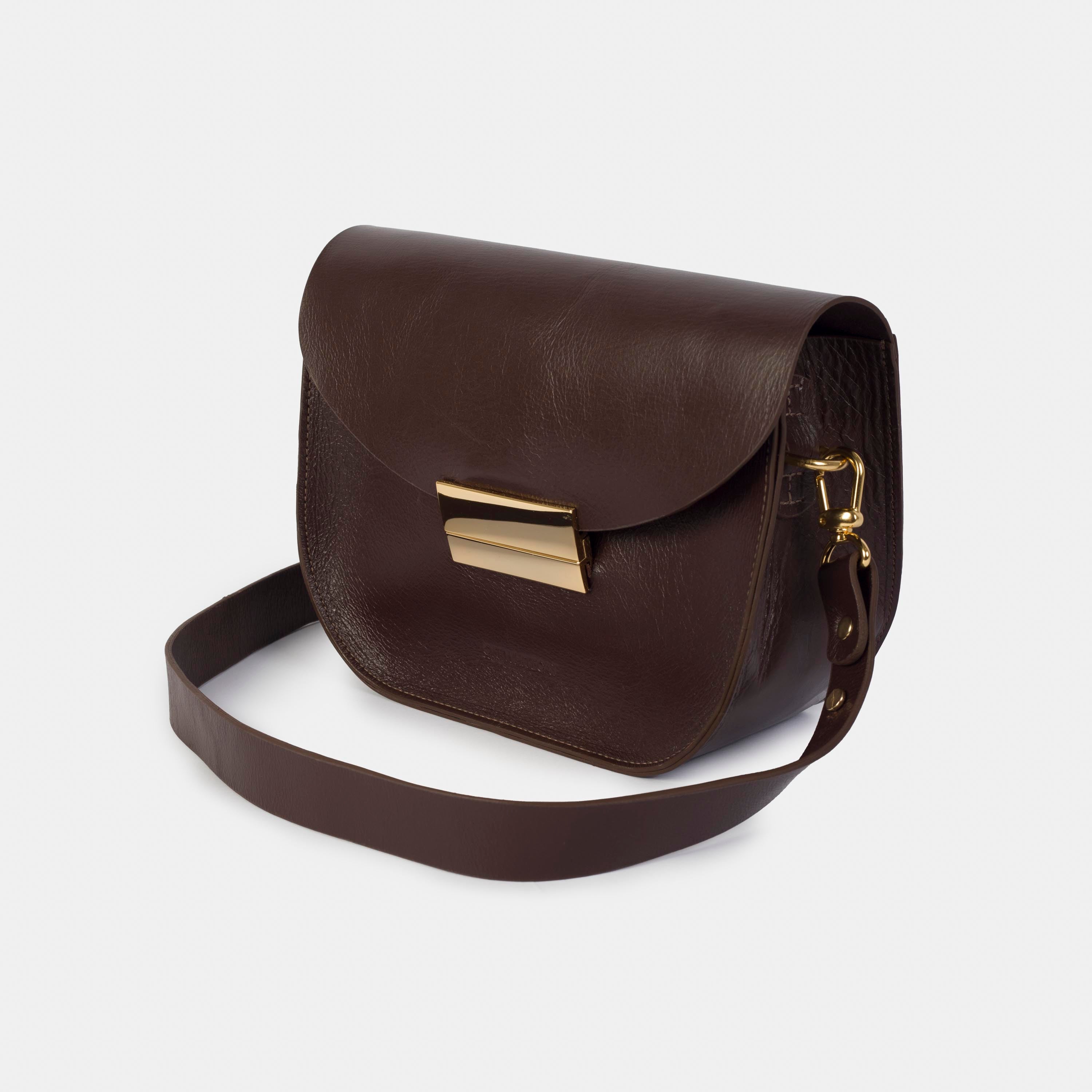 Bolsa 'Vic' Couro - Espresso