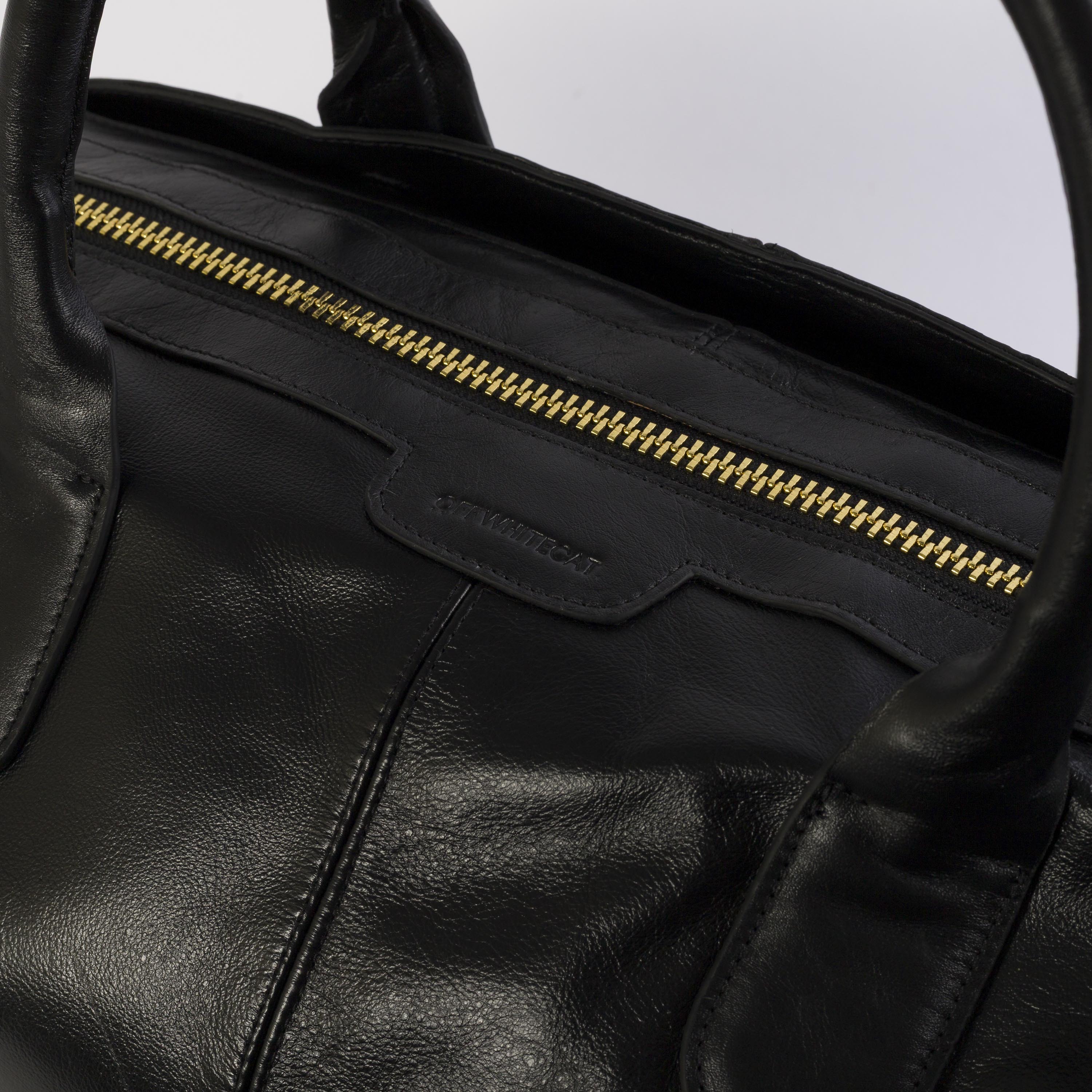 Bolsa 'Oslo' Couro Black