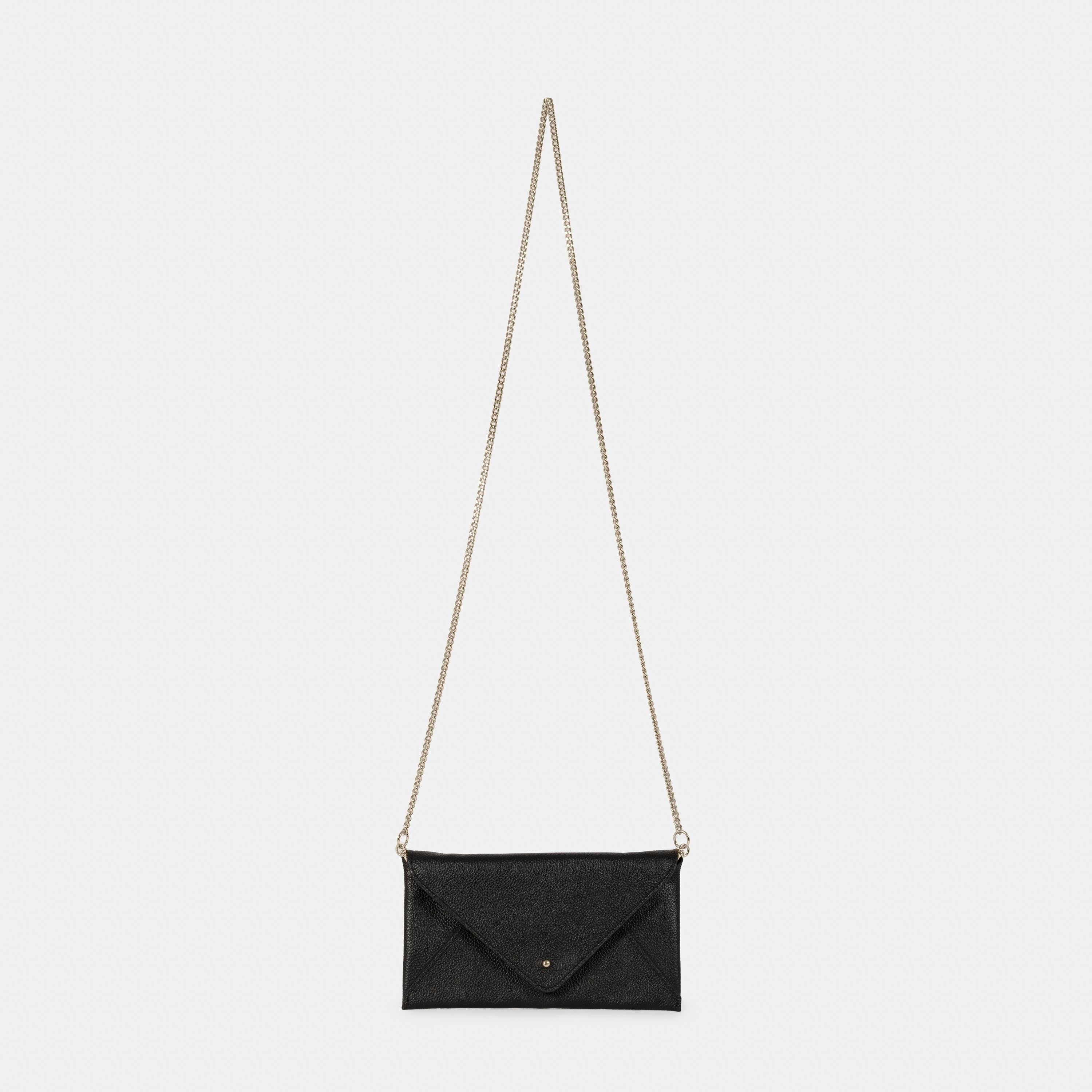 Bolsa 'Missi' Couro - Black/Prata