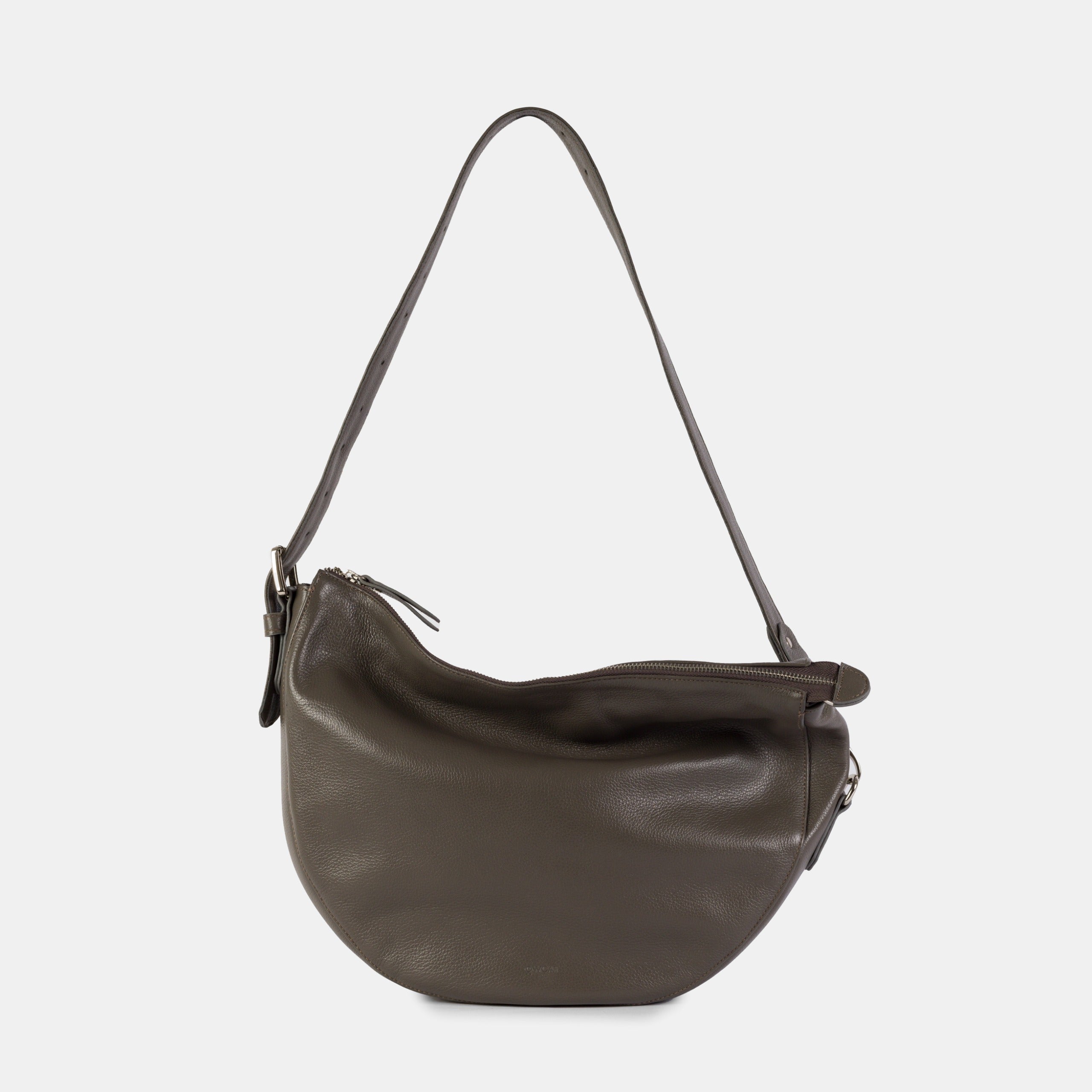 Bolsa 'Zoe' Couro - Grey