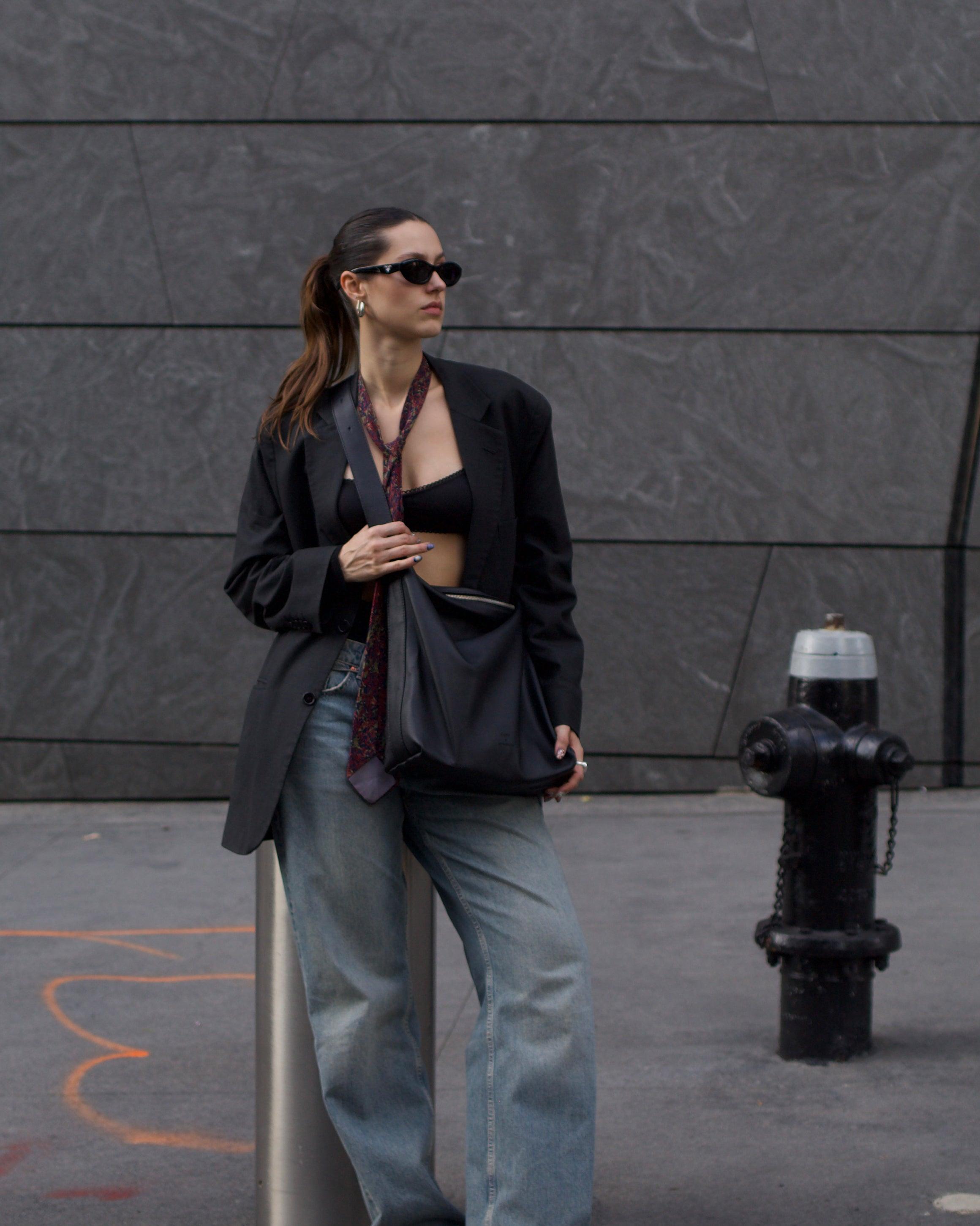 Bolsa 'Soho' Black-Off White Cat-