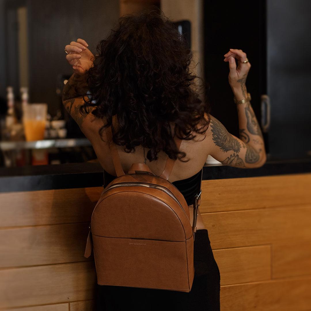 Mochila 'Chloe' Natural-Off White Cat-