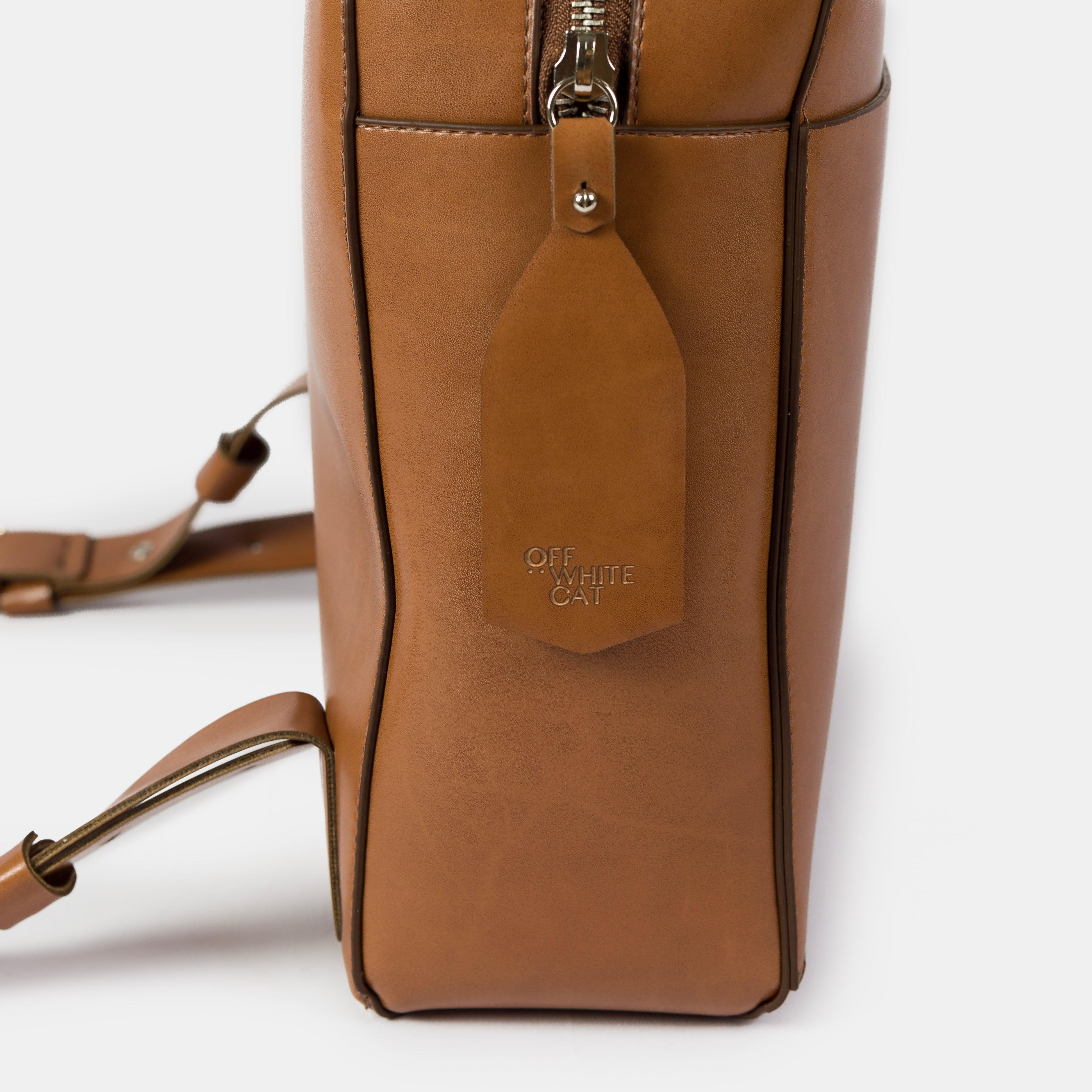 Mochila 'Chloe' Natural-Off White Cat-