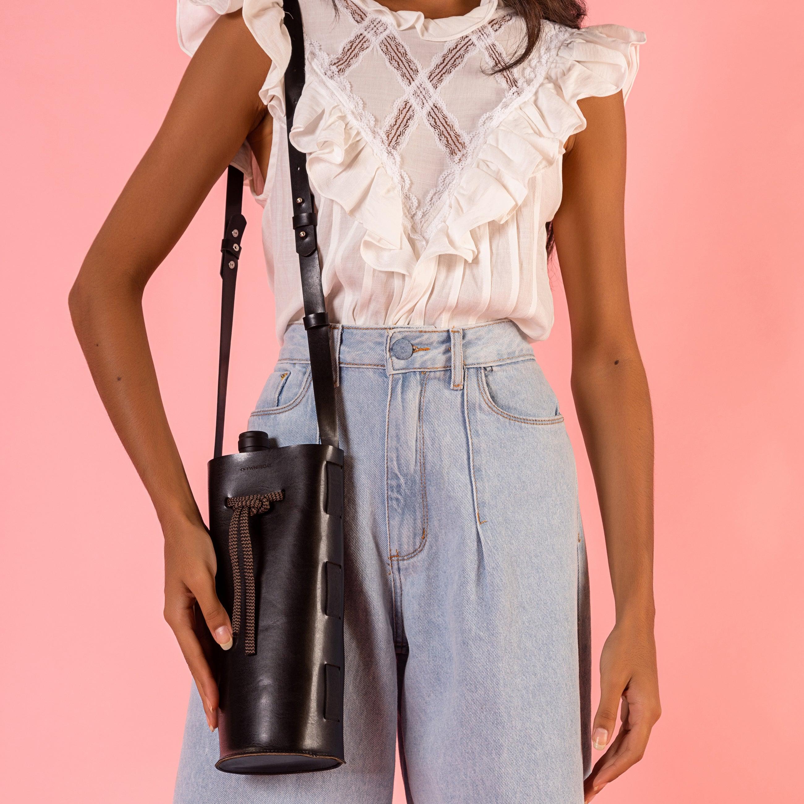 Porta Vinho Black-Off White Cat-