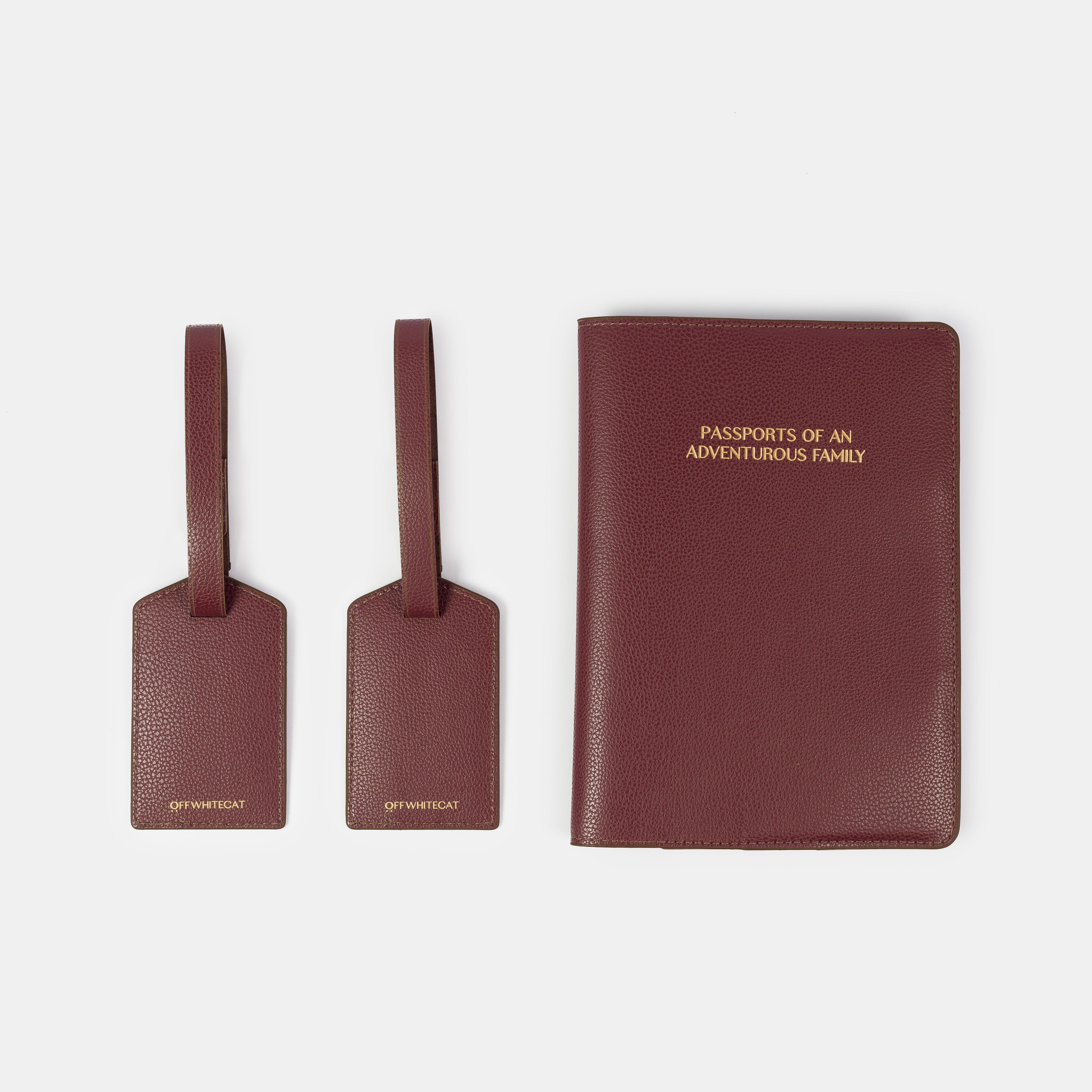 Trio 'Félix' Família Bordeaux-Off White Cat-