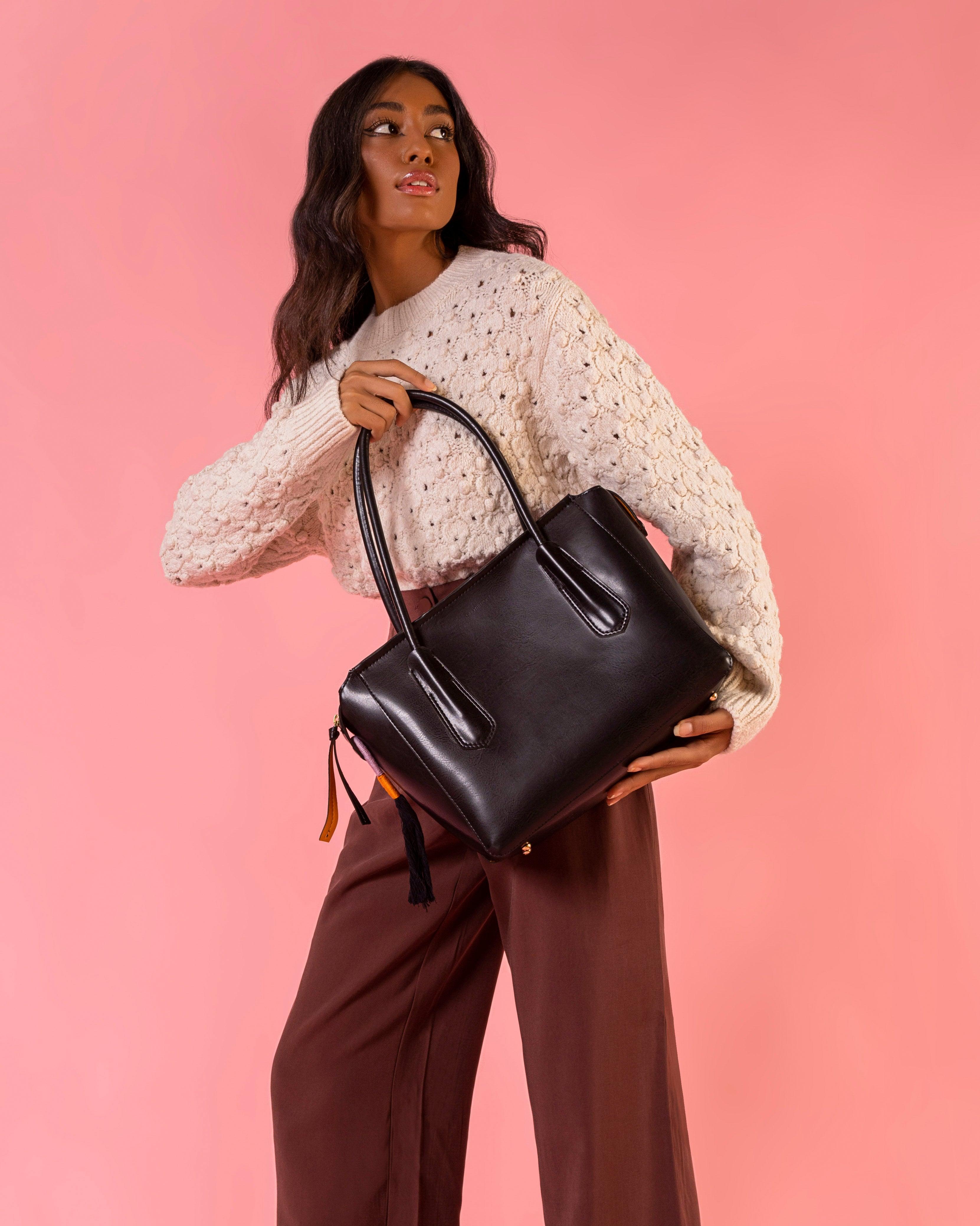 Bolsa 'Jackie' Black-Off White Cat-Bolsa