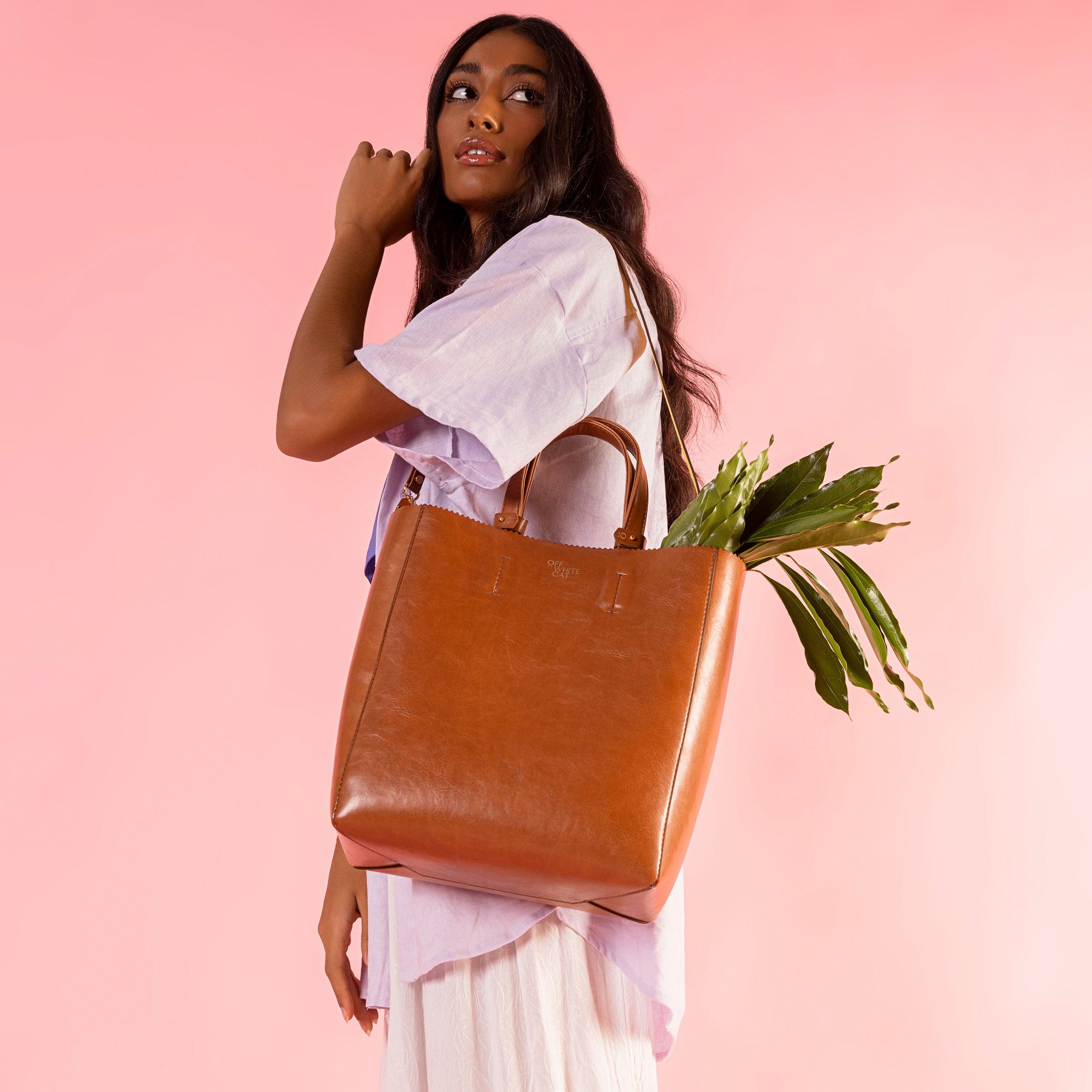 Bolsa 'Tess' Natural-Off White Cat-Bolsa