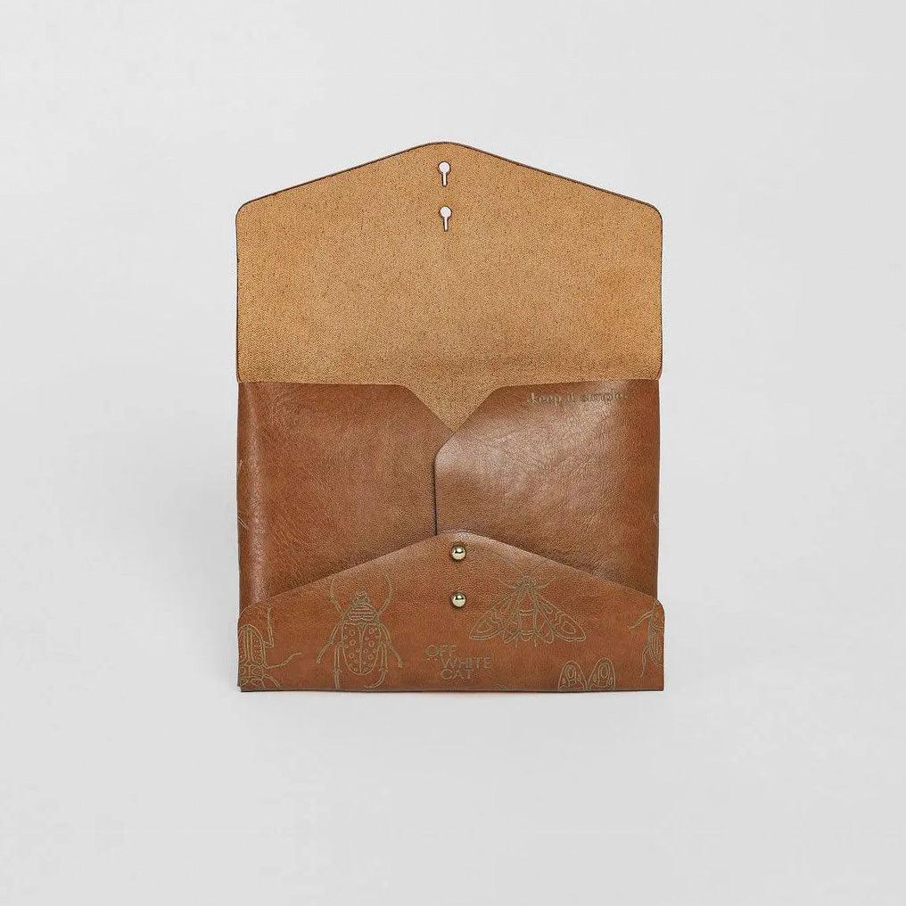 Carteira 'Lola' Natural-Off White Cat-